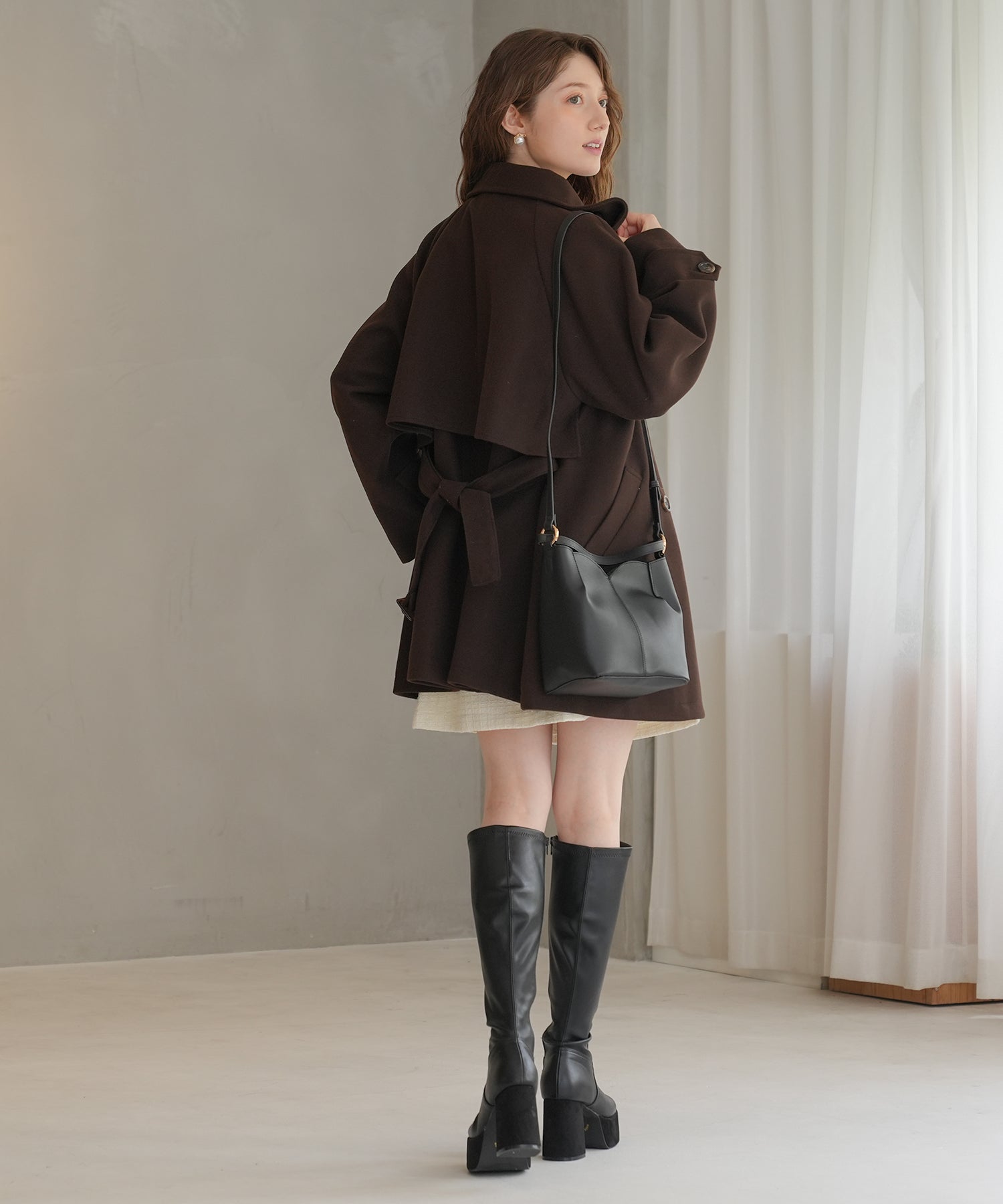 ブラウン model:163㎝ 着用サイズ:M