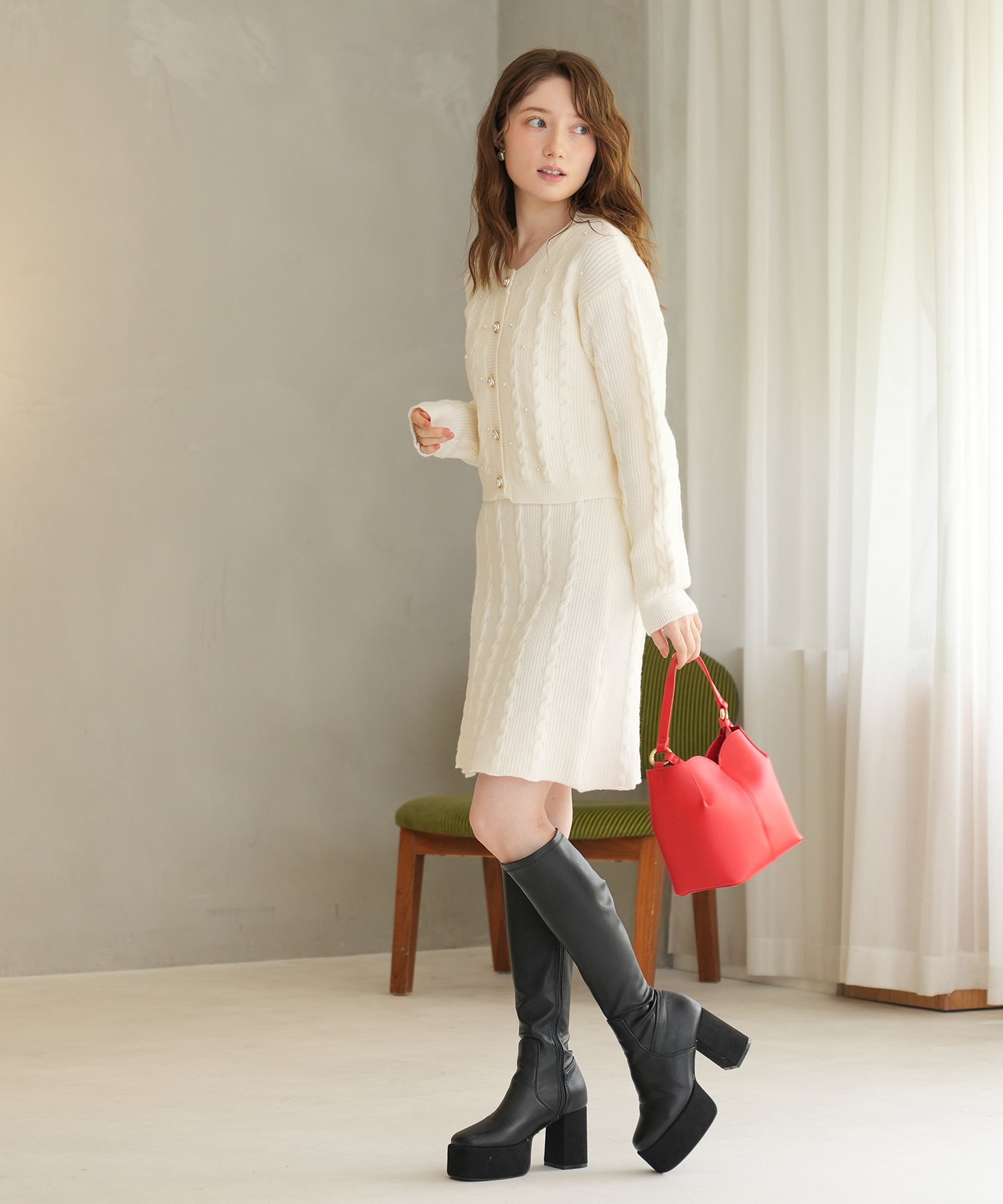 アイボリー model:163 着用サイズ:M