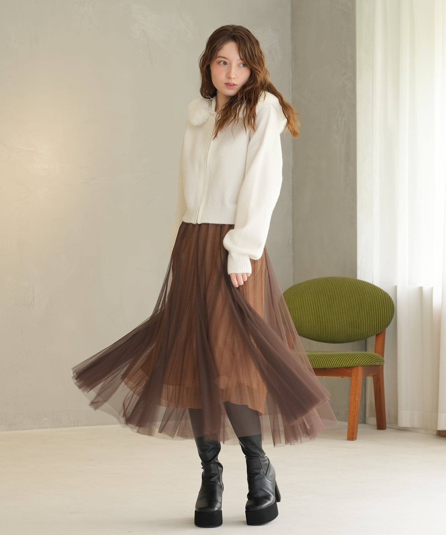 ホワイト model:163 着用サイズ:M