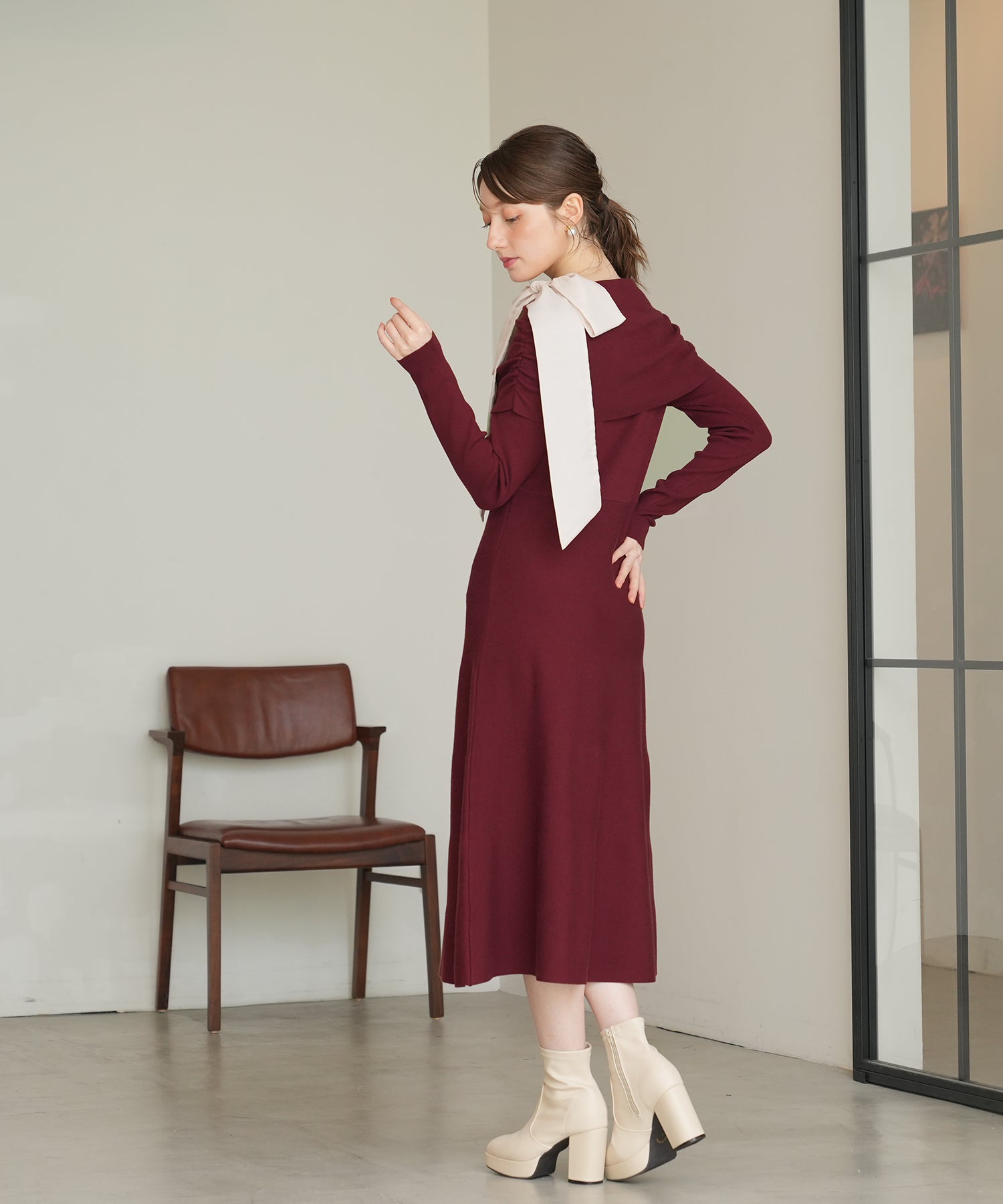 ワイン model:163 着用サイズ:M