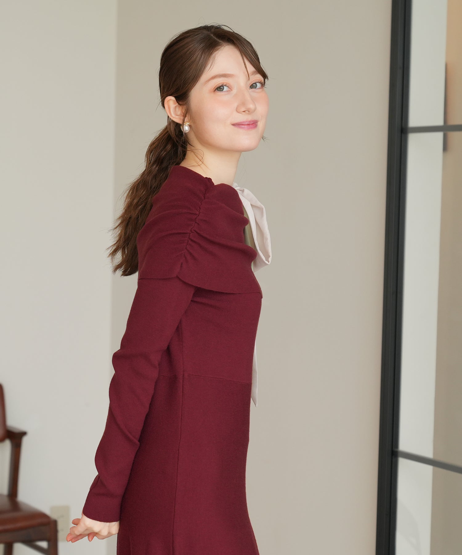 ワイン model:163 着用サイズ:M