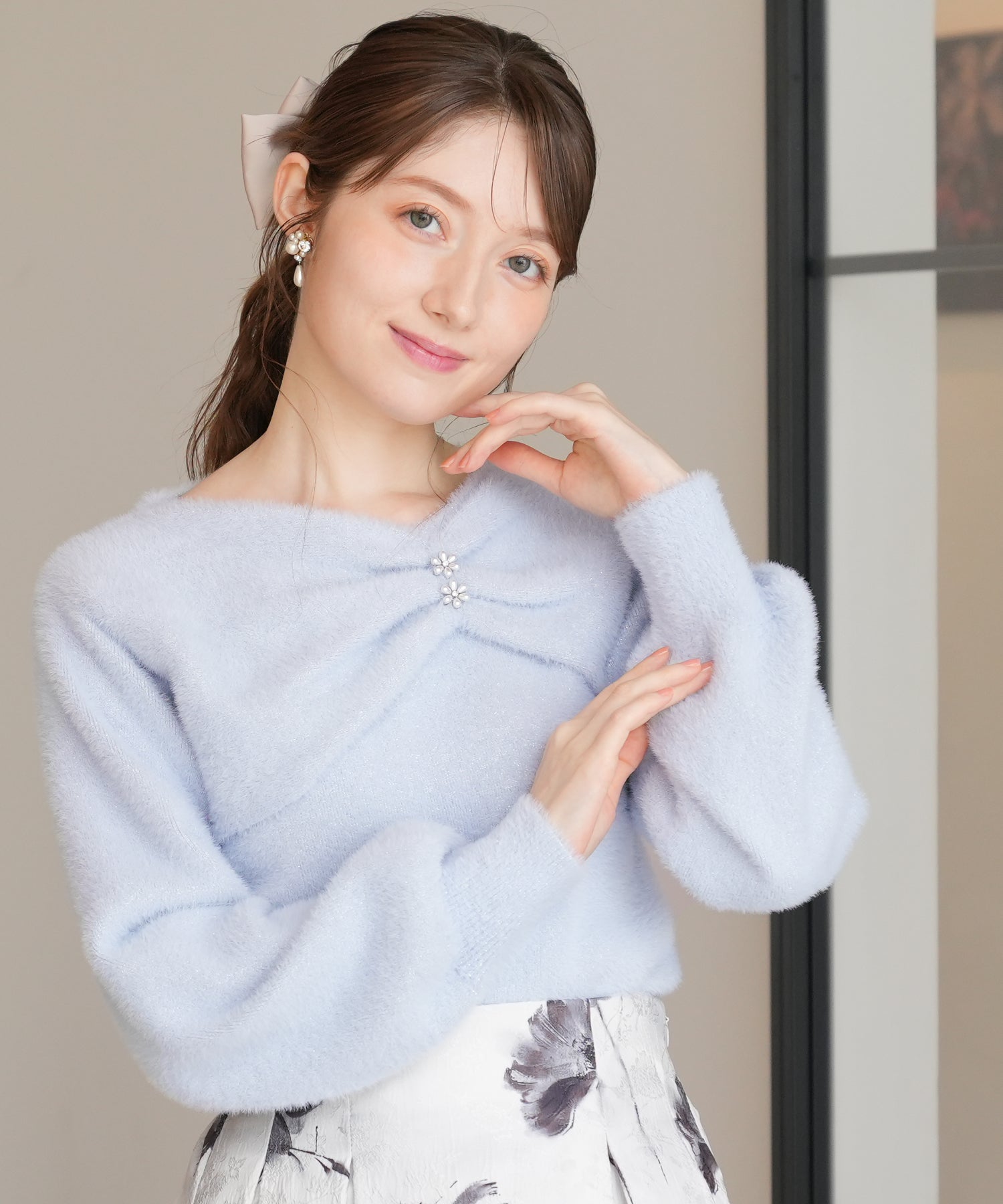 ブルー model:163 着用サイズ:M