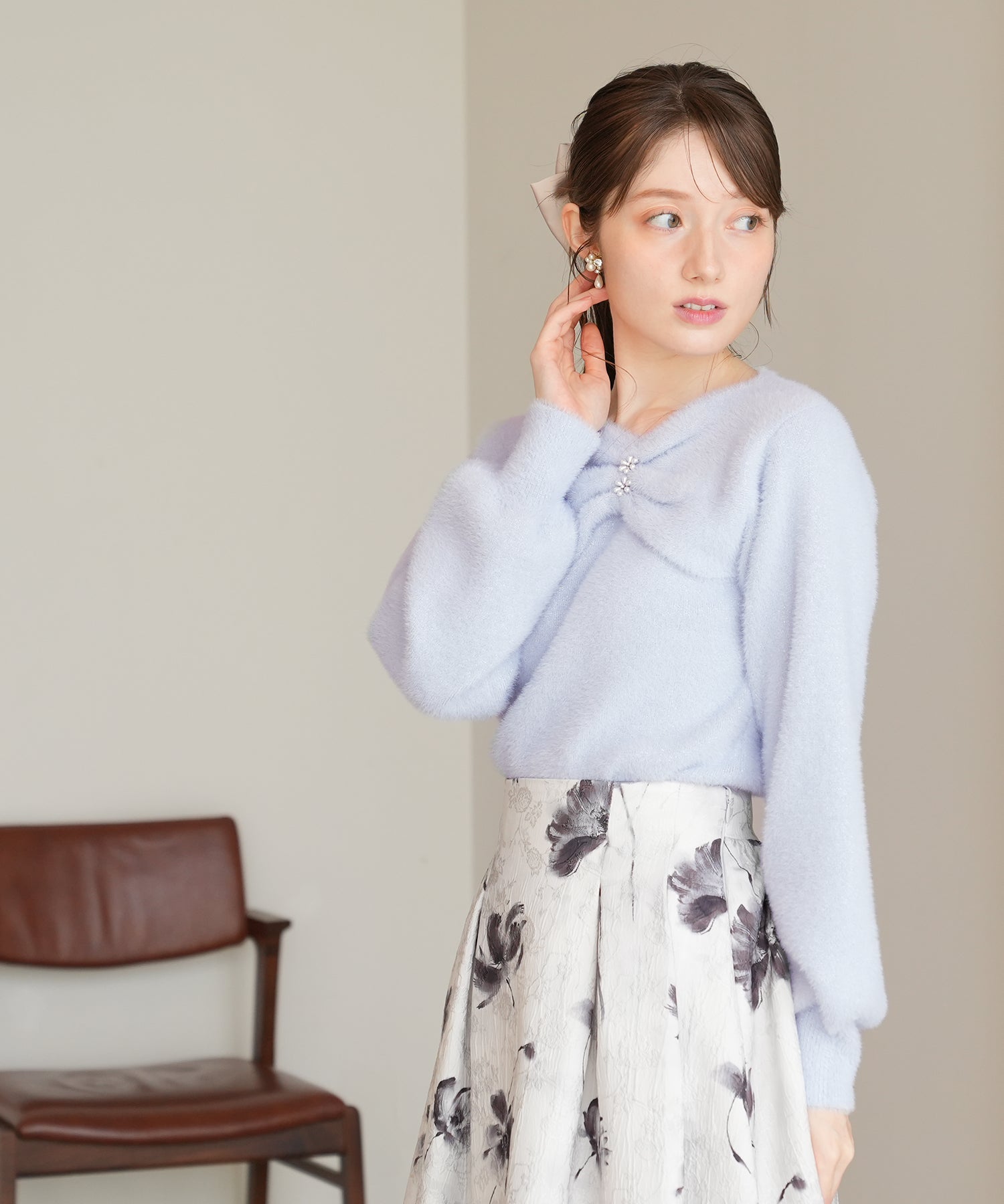 ブルー model:163 着用サイズ:M