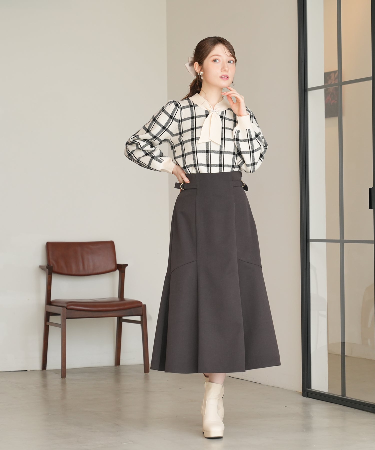 ホワイト model:163 着用サイズ:M