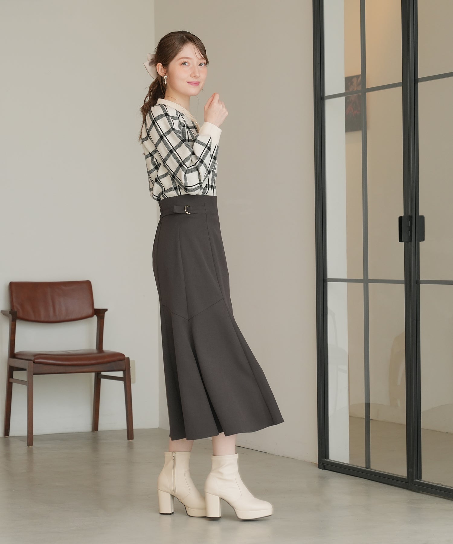 ブラウン model:163㎝ 着用サイズ:M