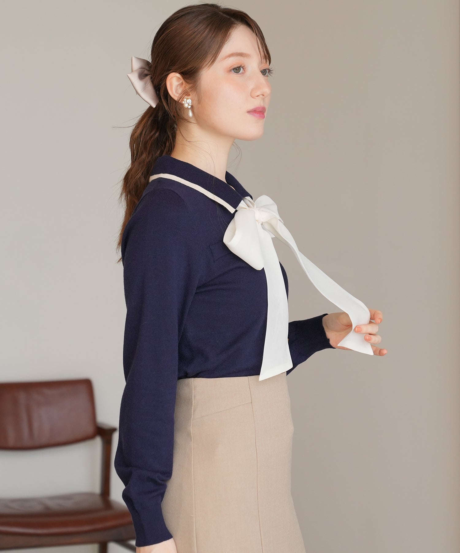 ネイビー model:163cm 着用サイズ:M