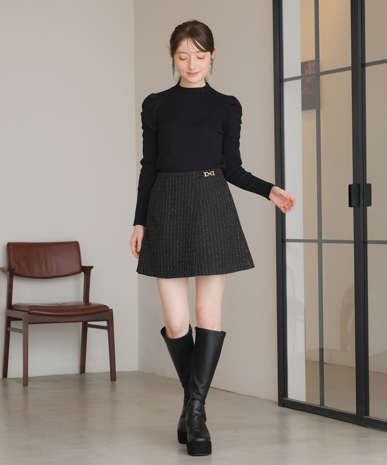 ブラック model:162 着用サイズ:M