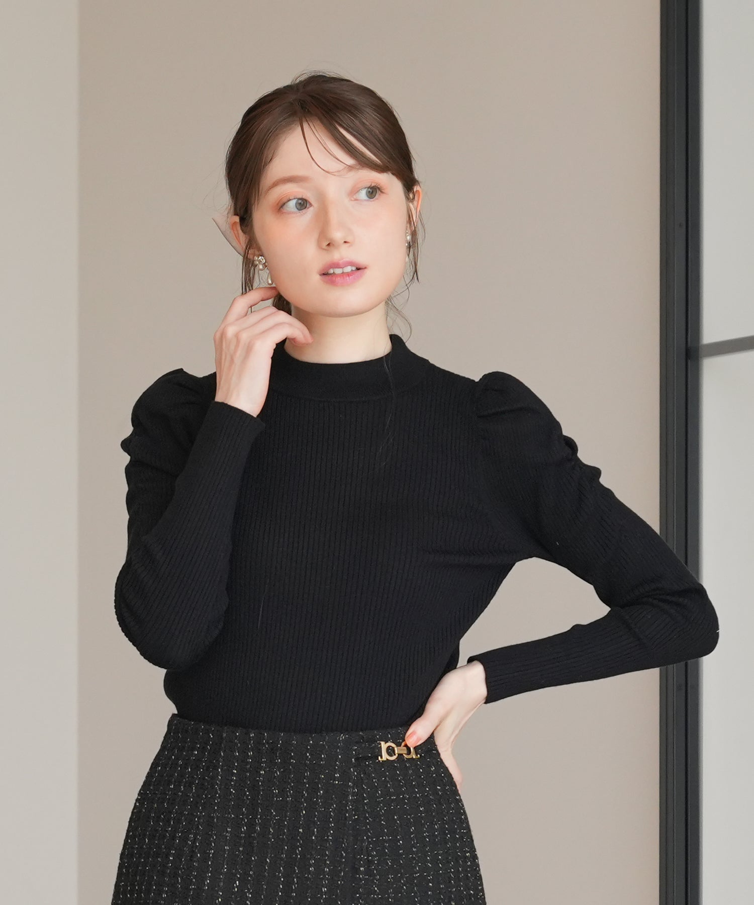 ブラック model:163 着用サイズ:M