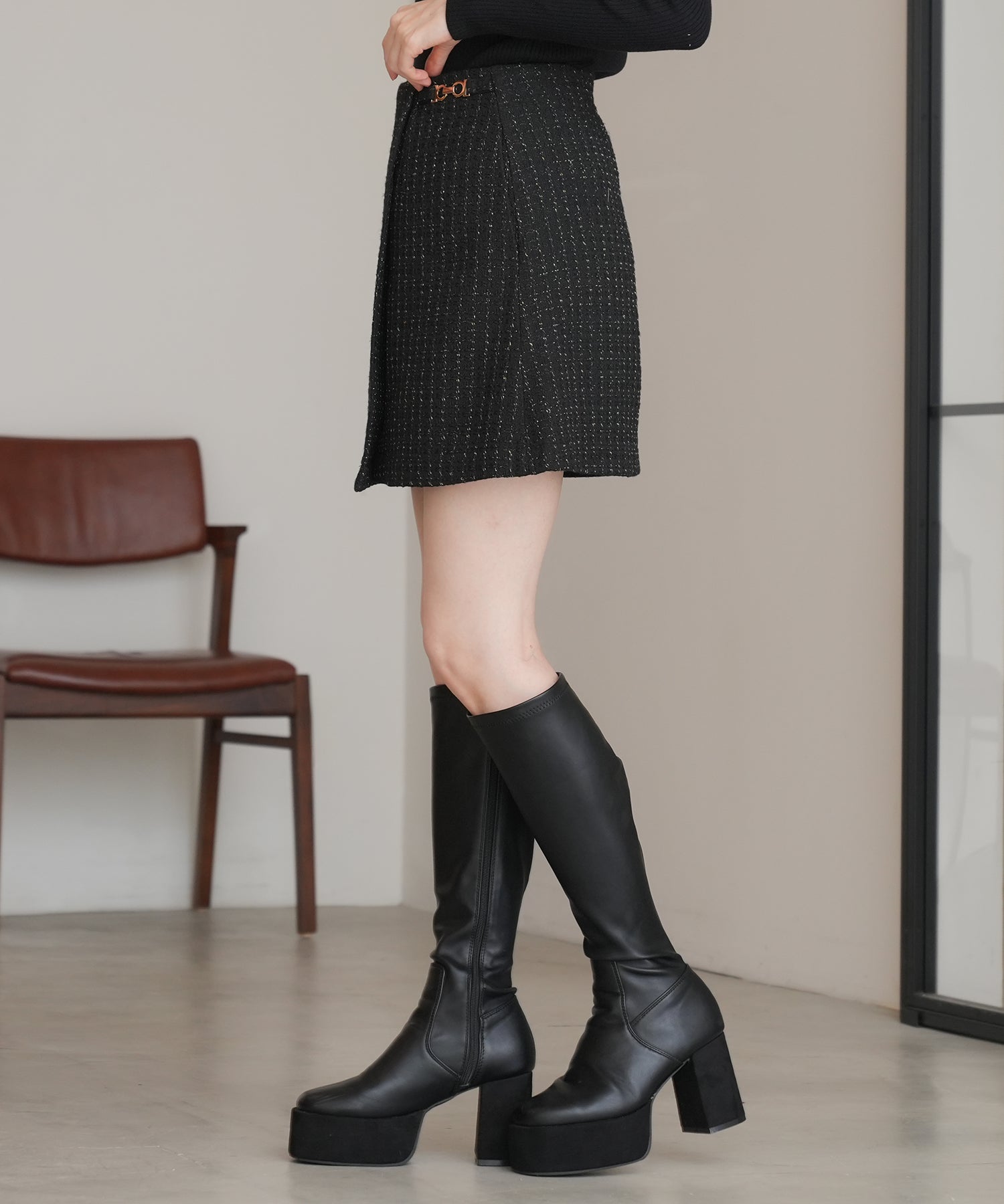 ブラック model:162 着用サイズ:M