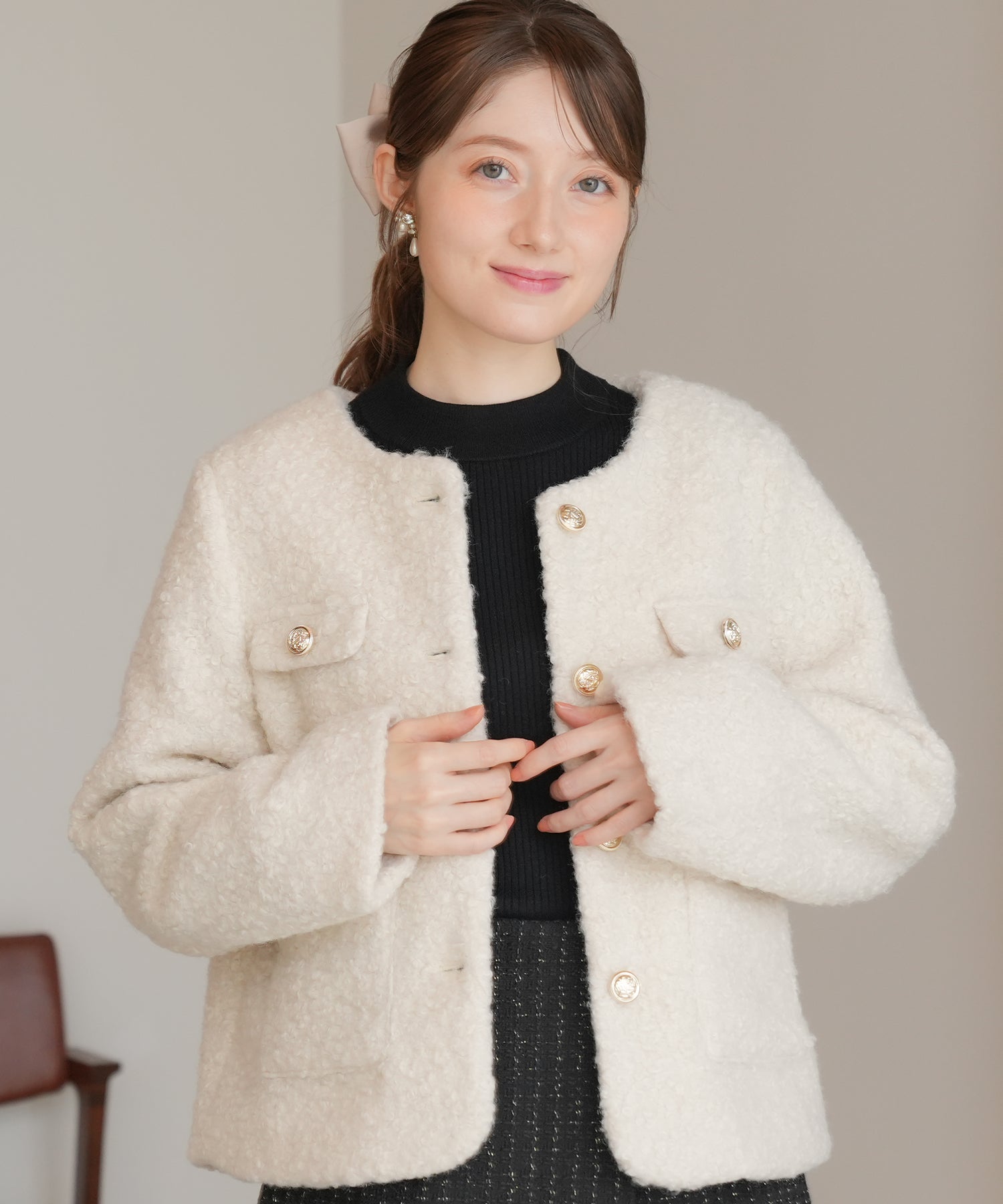 アイボリー model:163㎝ 着用サイズ:M