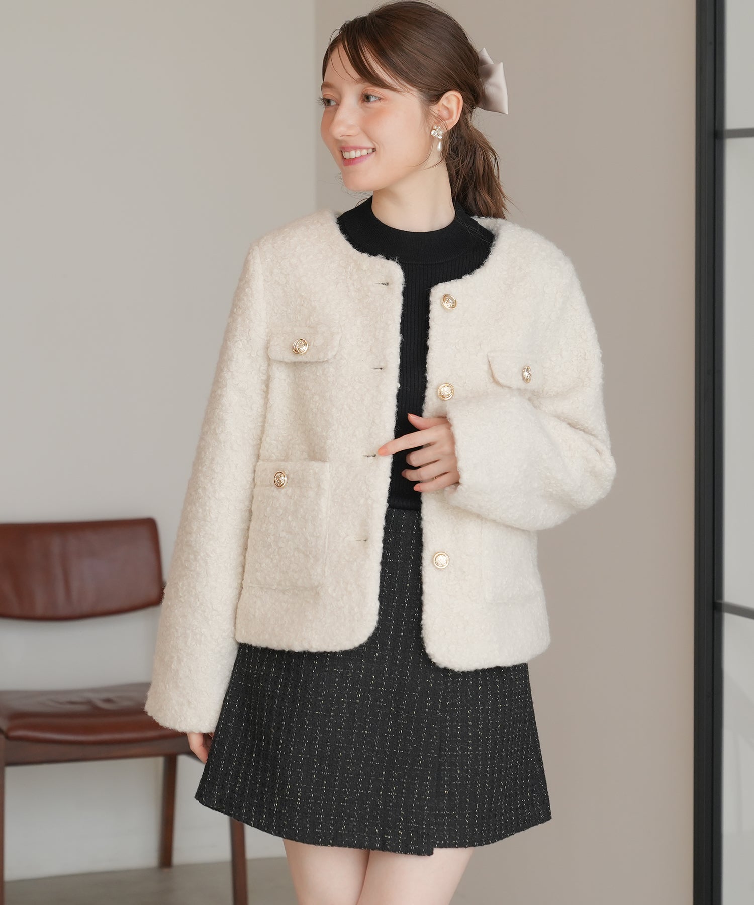 アイボリー model:163㎝ 着用サイズ:M