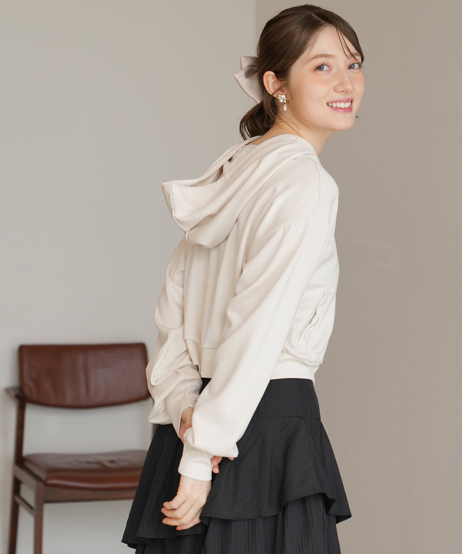 アイボリー model:163 着用サイズ:M