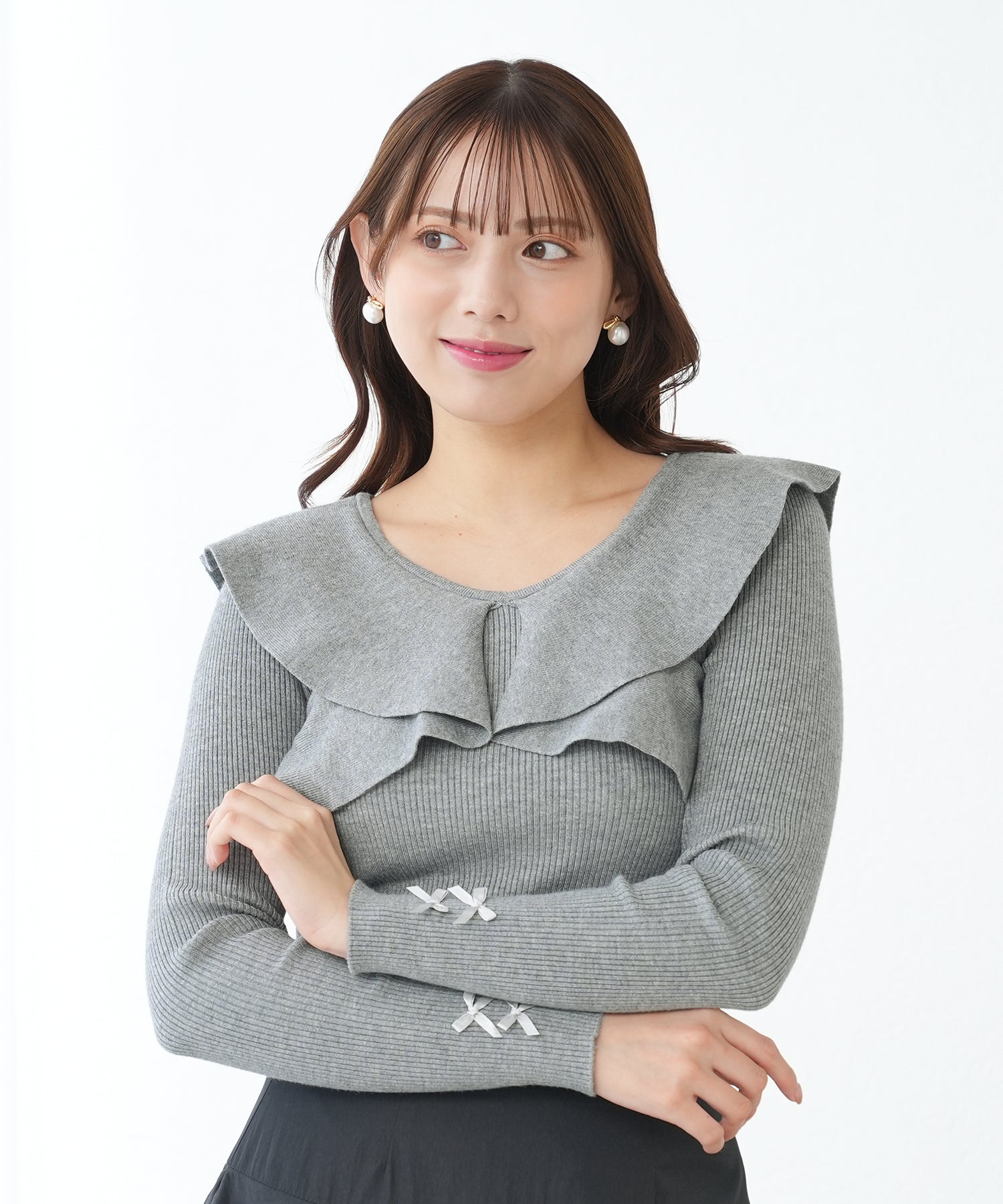 ライトグレー model:164 着用サイズ:M