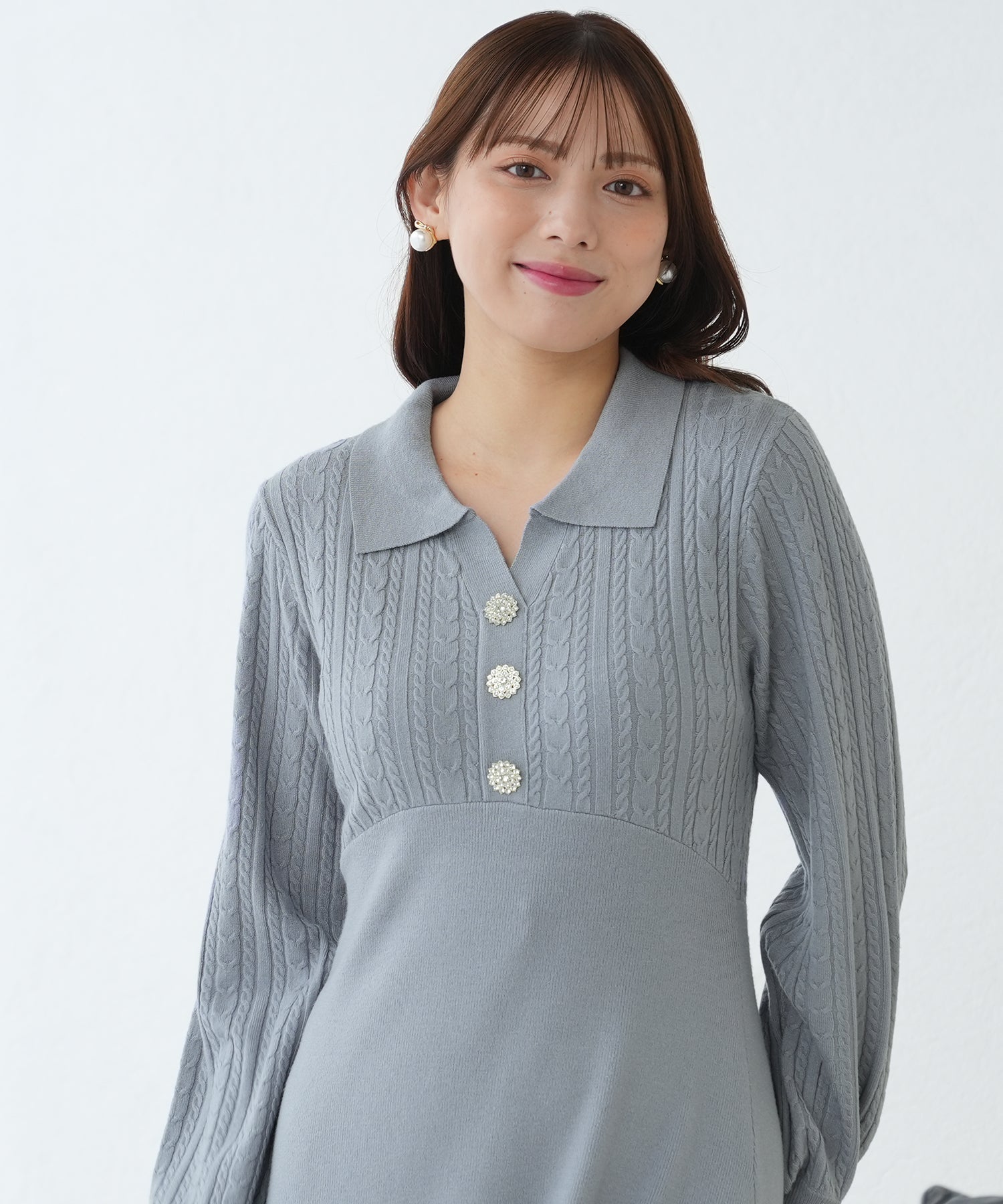 ダスティーブルー model:164cm 着用サイズ:M