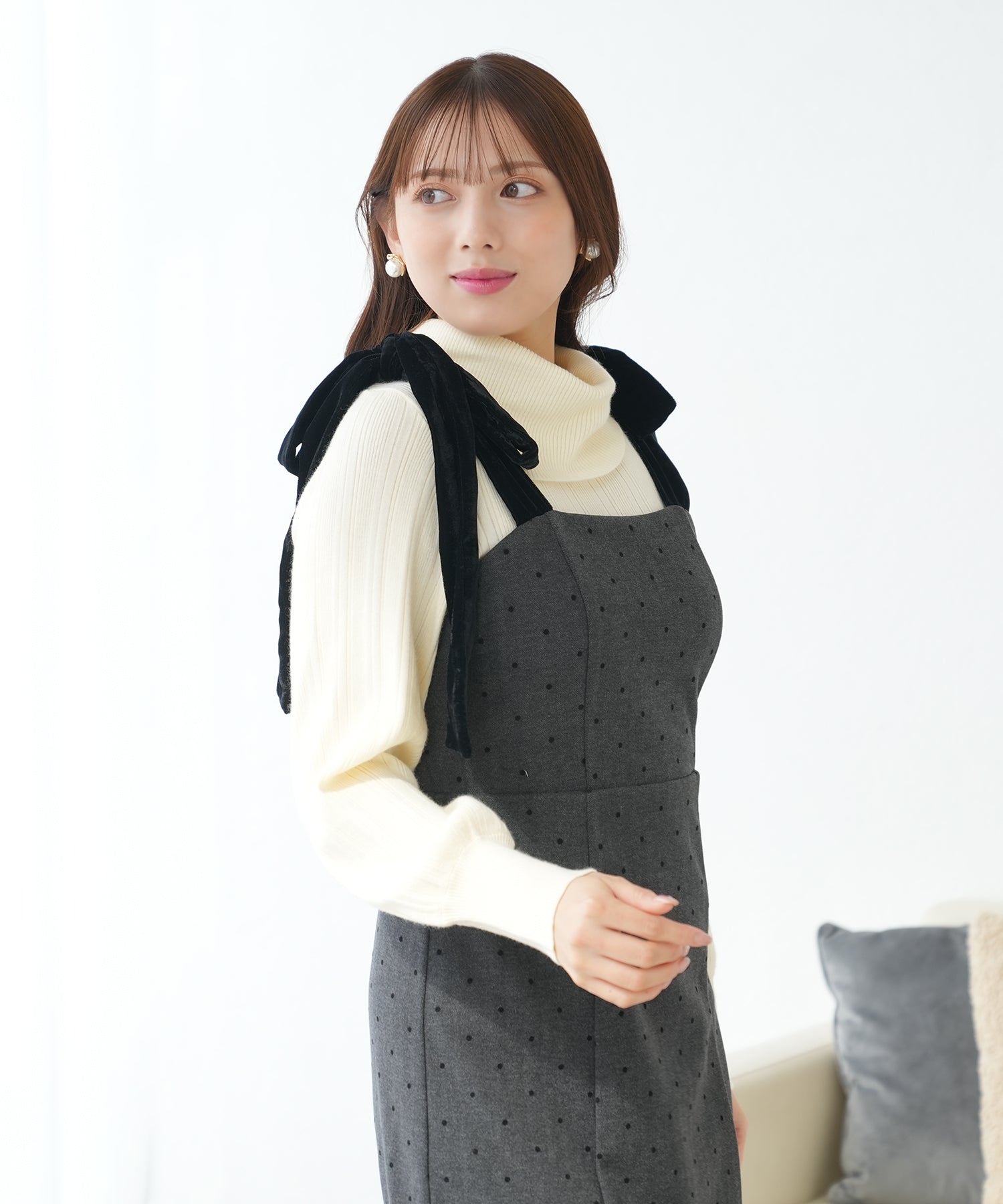 チャコール model:164 着用サイズ:M