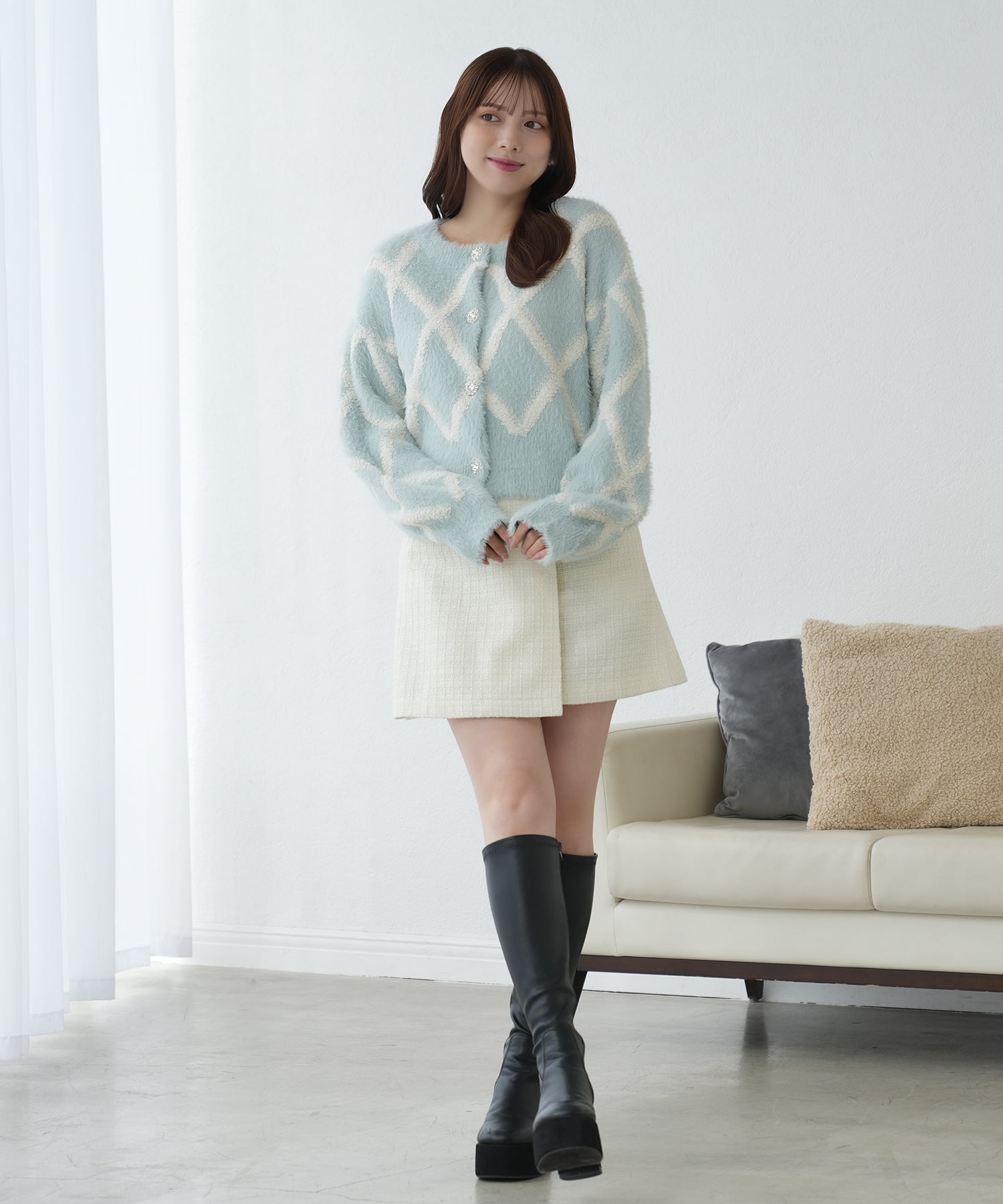 ブルー model;164 着用サイズ:M