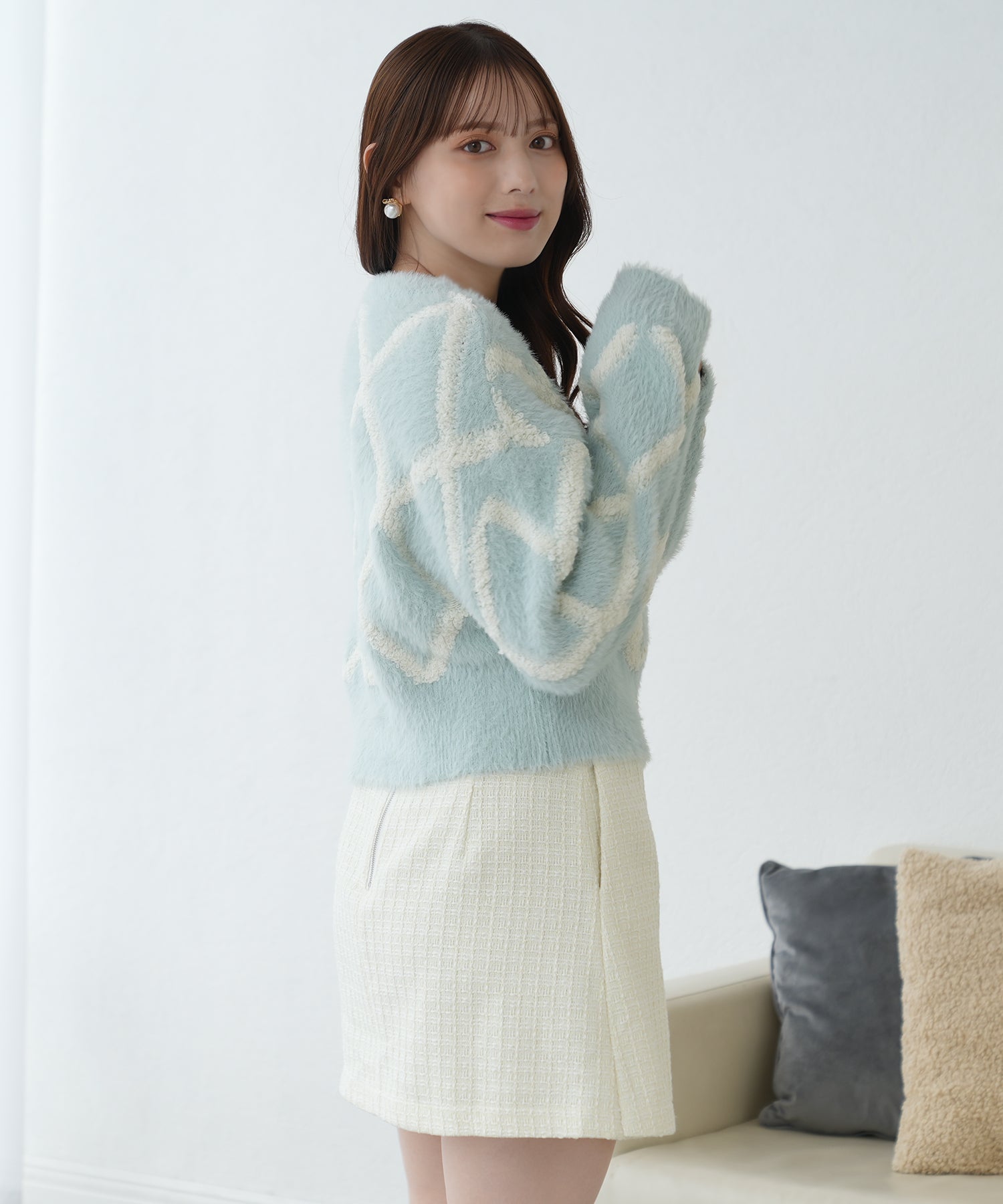 ブルー model;164 着用サイズ:M