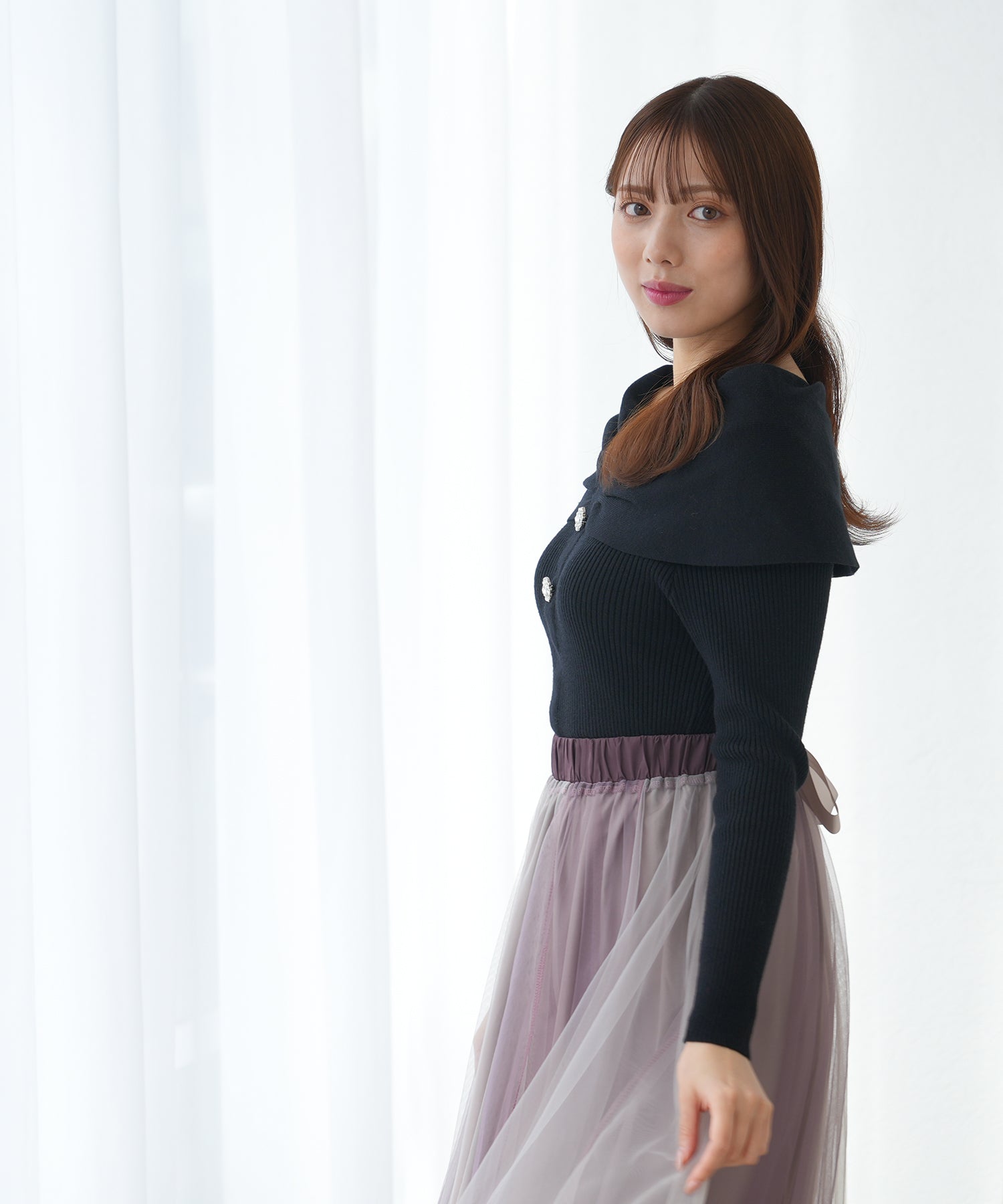 ブラック model:164 着用サイズ:M