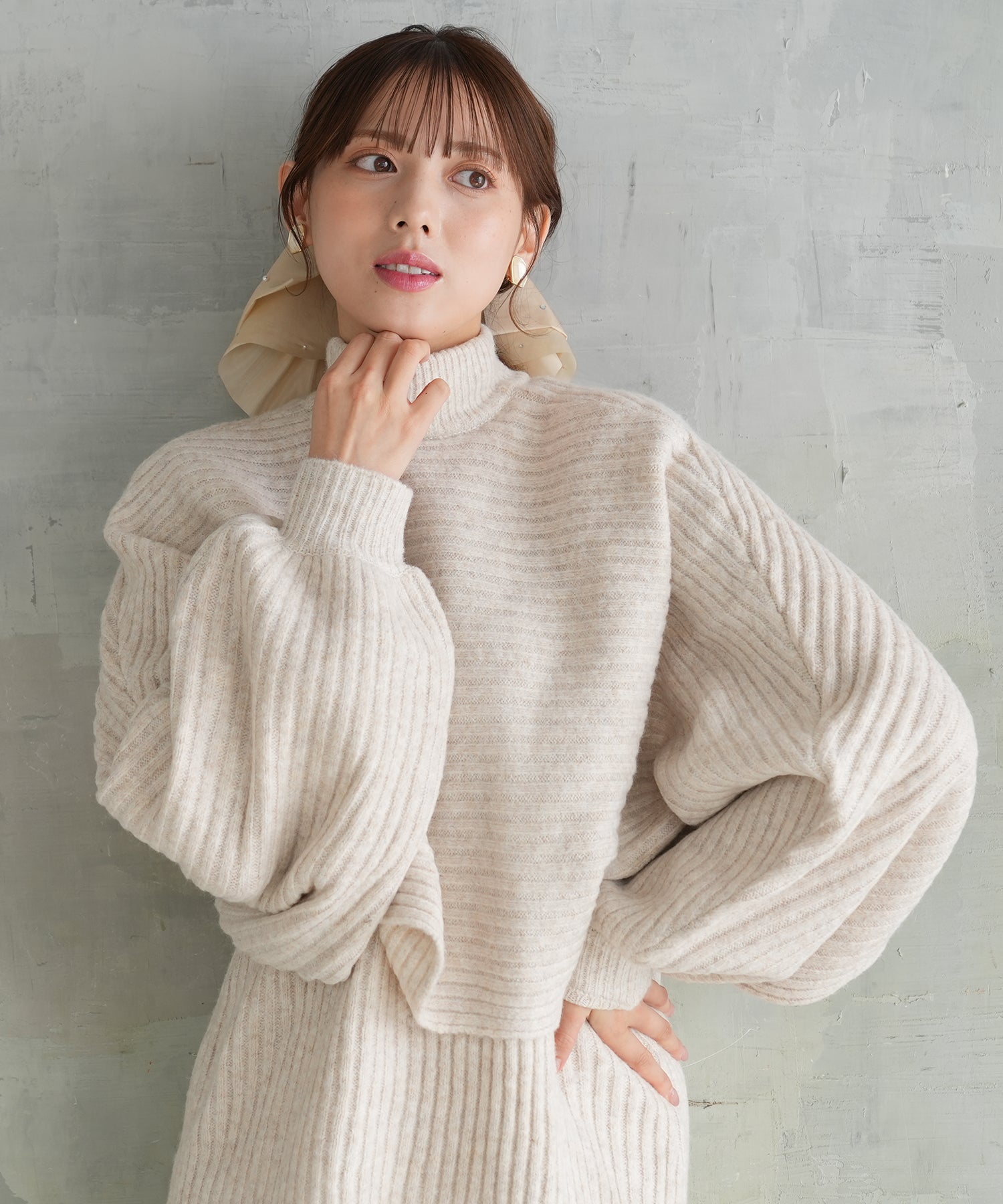 アイボリー model:164cm 着用サイズ:M