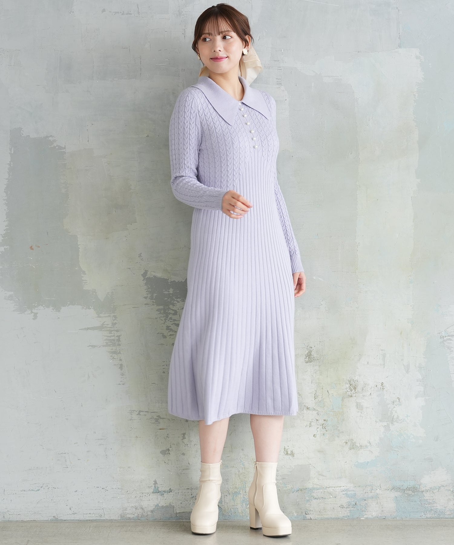 ライトグレー model:164cm 着用サイズ:M