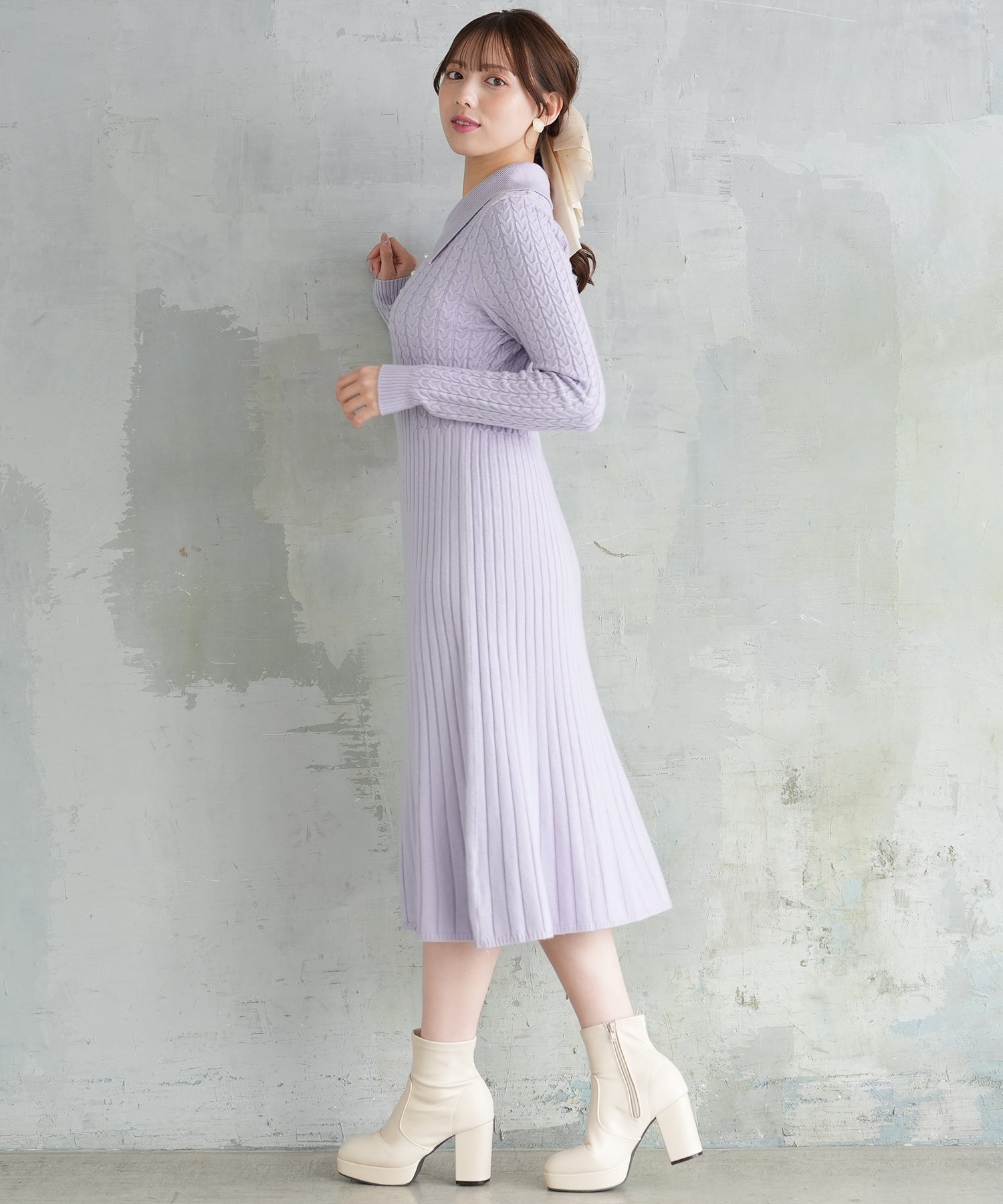 ライトグレー model:164cm 着用サイズ:M