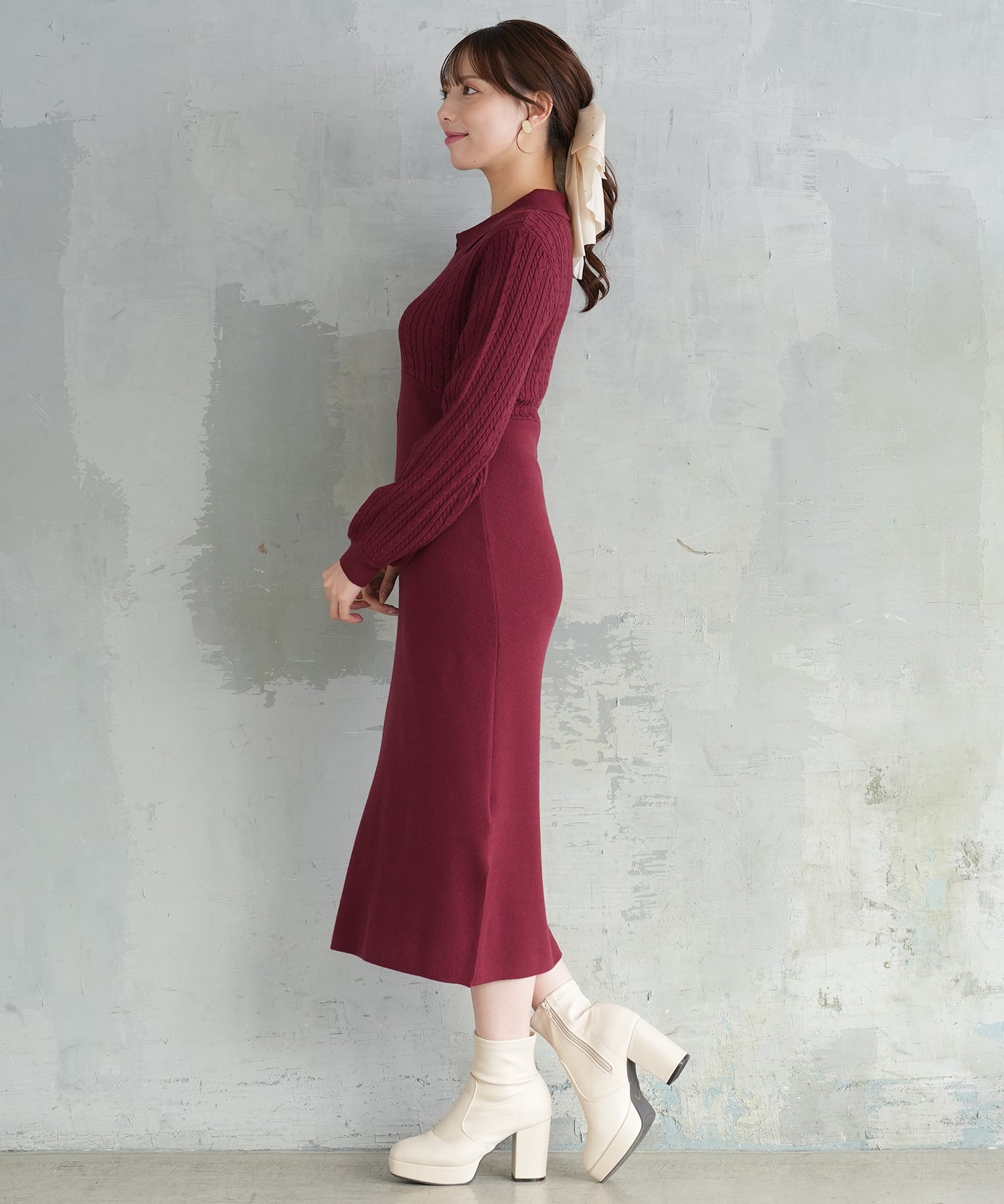 ワイン model:164cm 着用サイズ:M