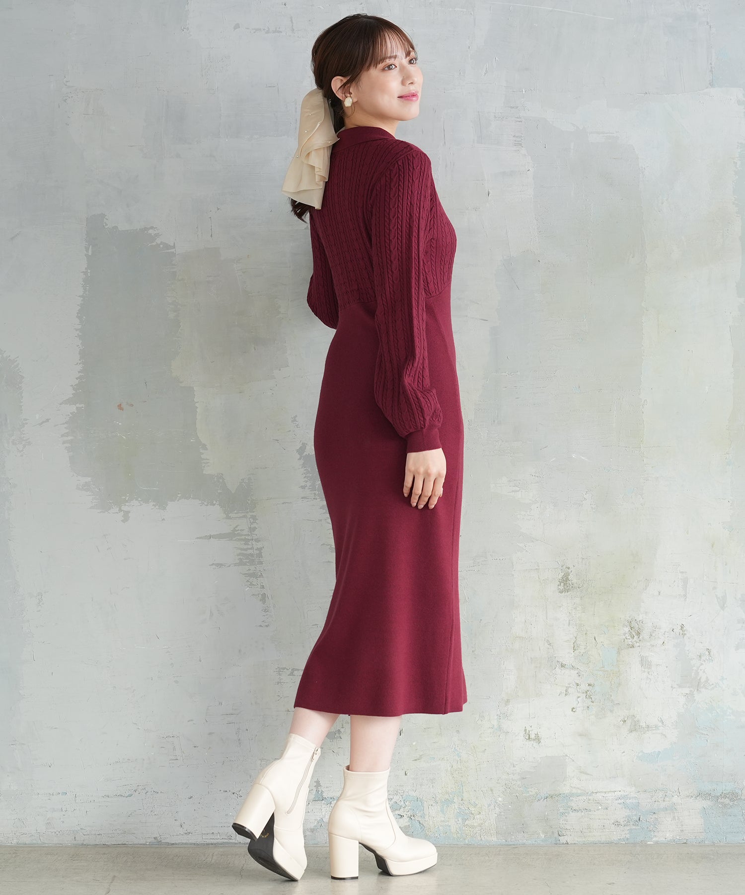 ワイン model:164cm 着用サイズ:M