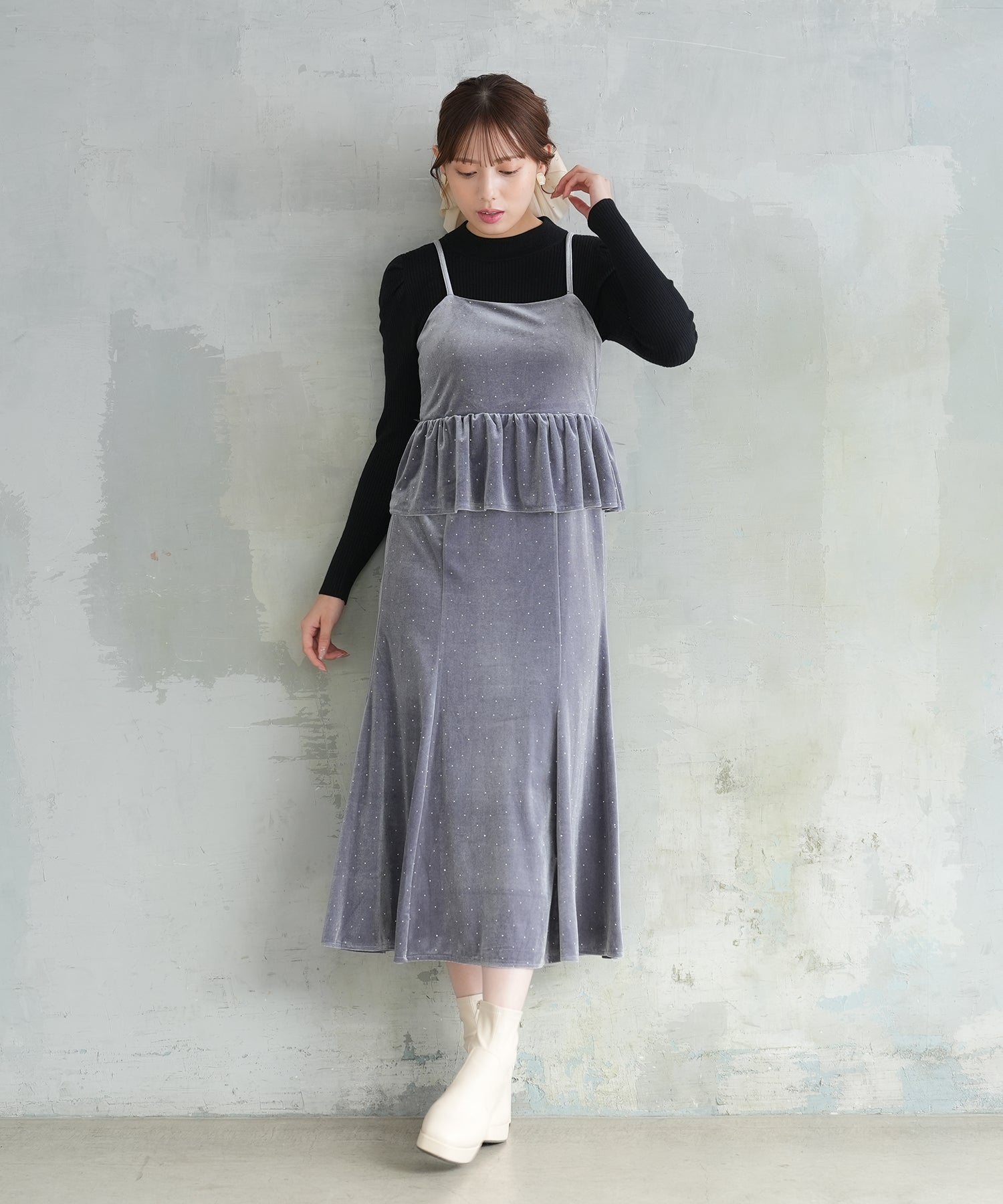 ライトグレー model:164 着用サイズ:M