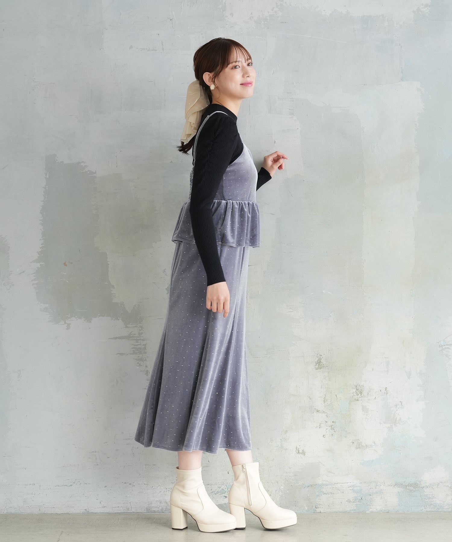 ライトグレー model:164 着用サイズ:M