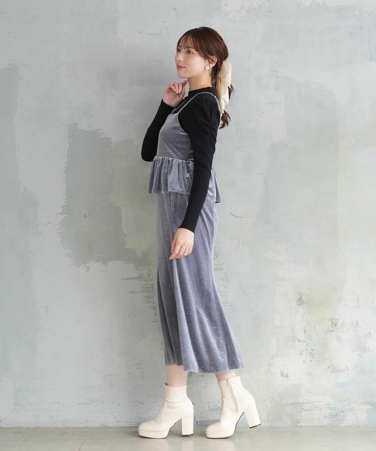 ライトグレー model:164 着用サイズ:M