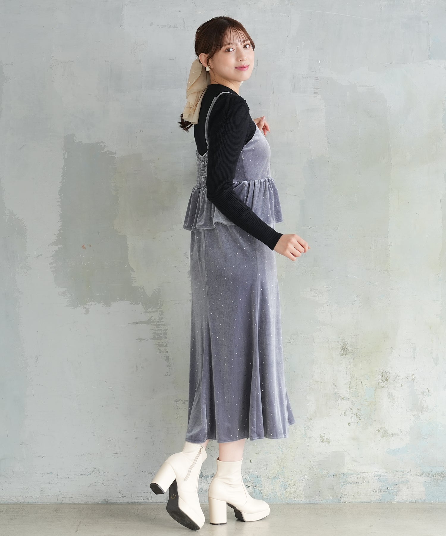 ライトグレー model:164 着用サイズ:M