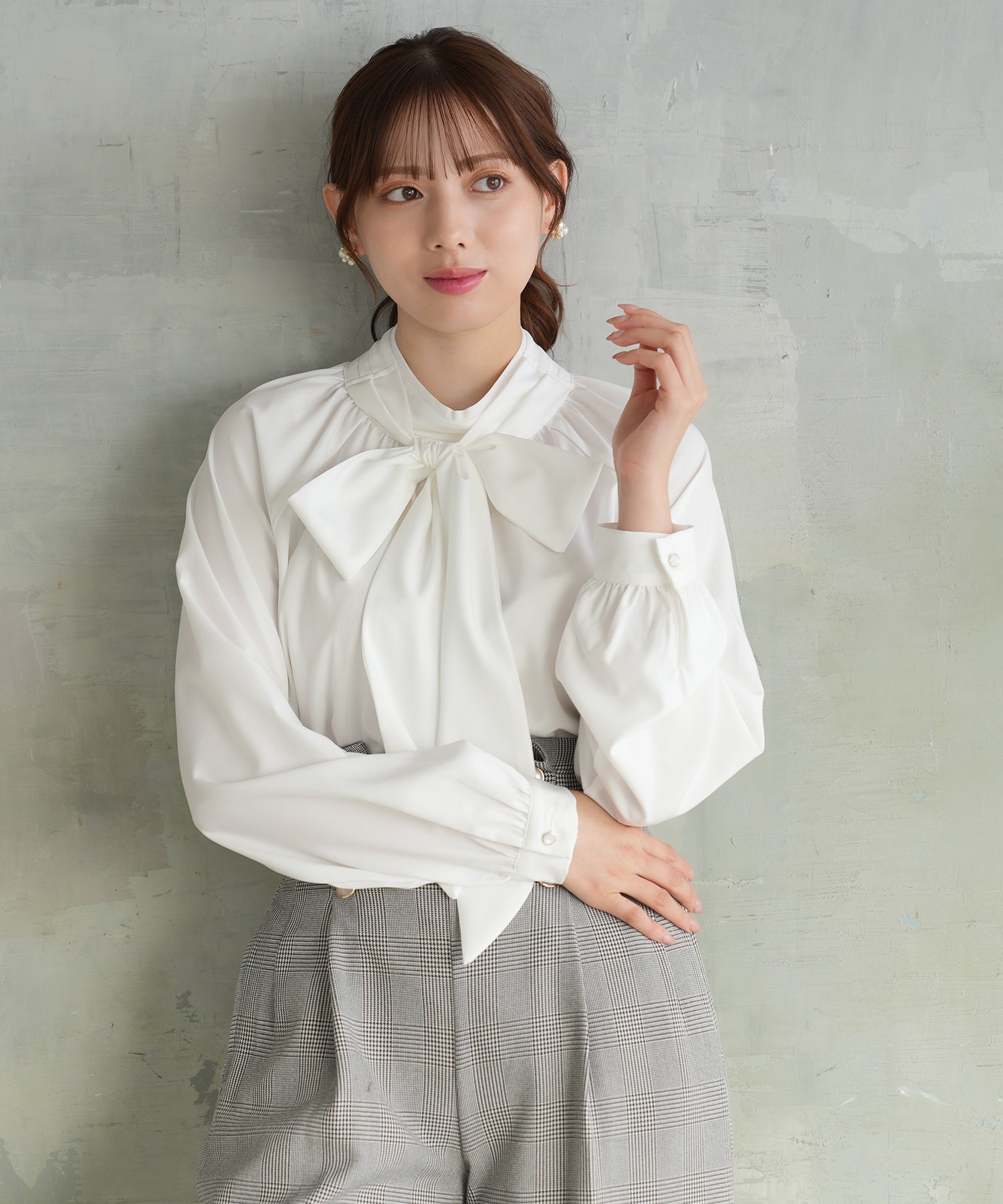 ホワイト model:164 着用サイズ:M