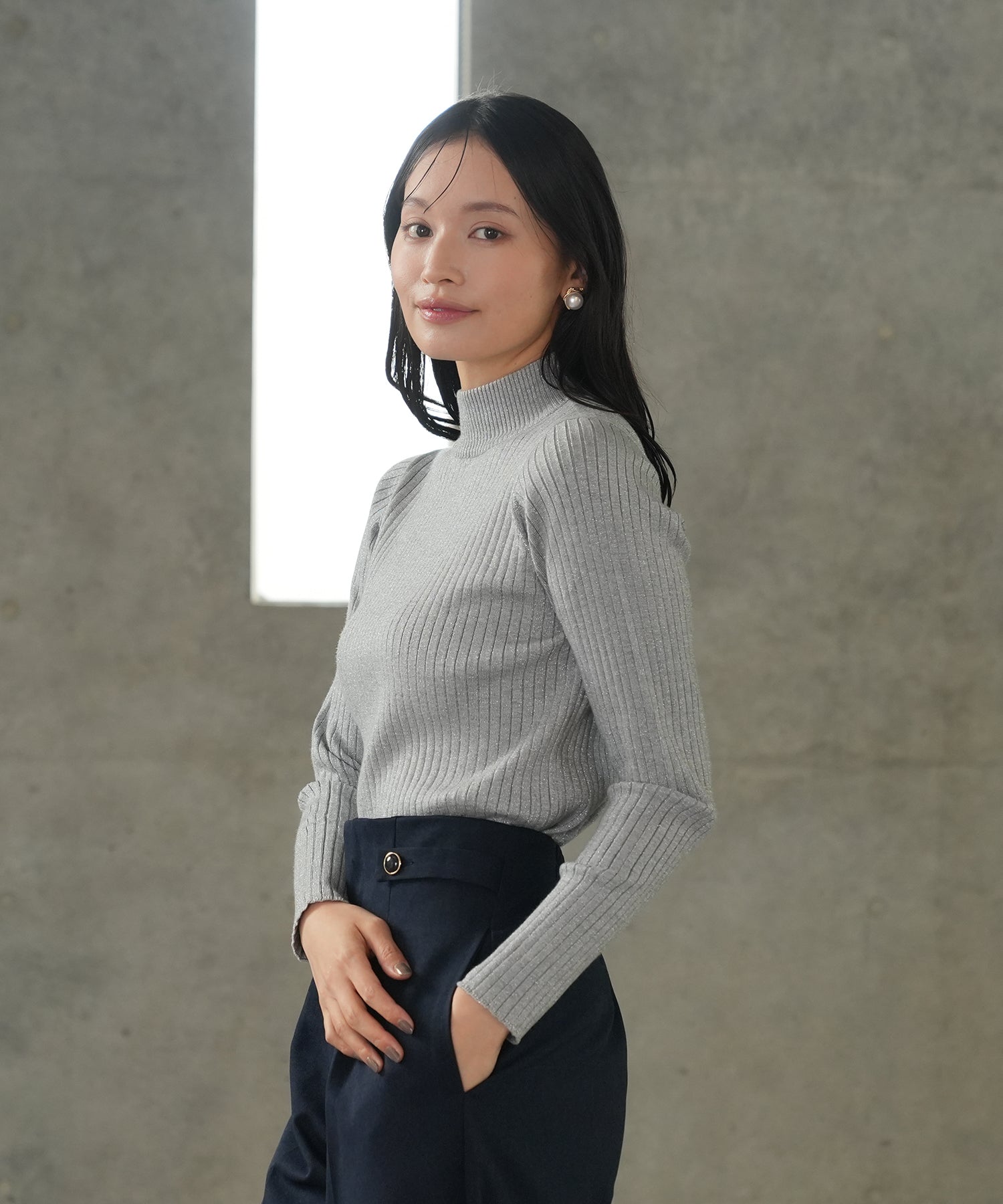 ライトグレー model:165 着用サイズ:M