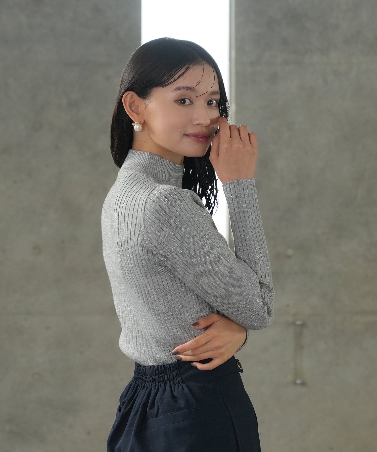 ライトグレー model:165 着用サイズ:M