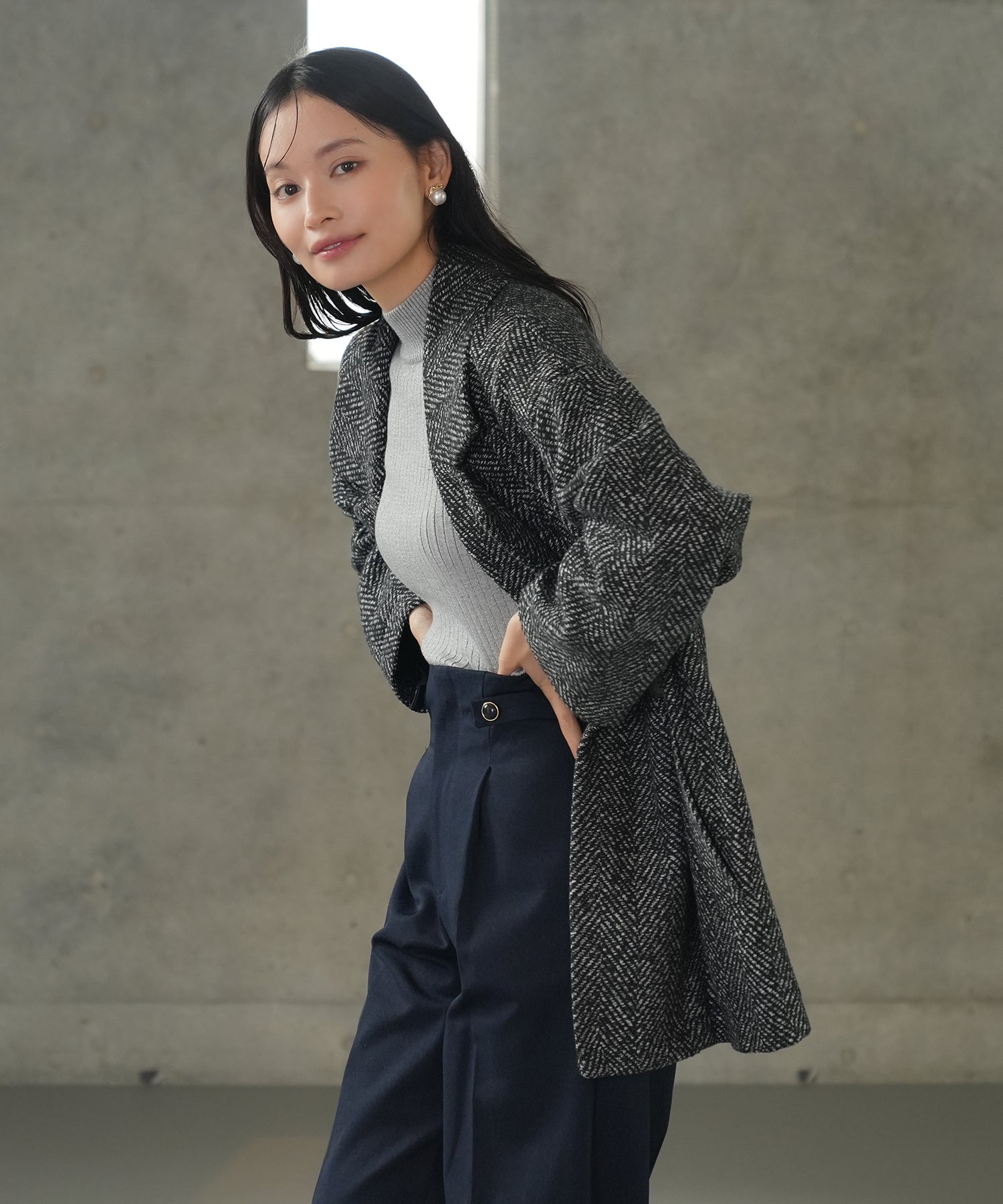 ブラック model:165 着用サイズ:M