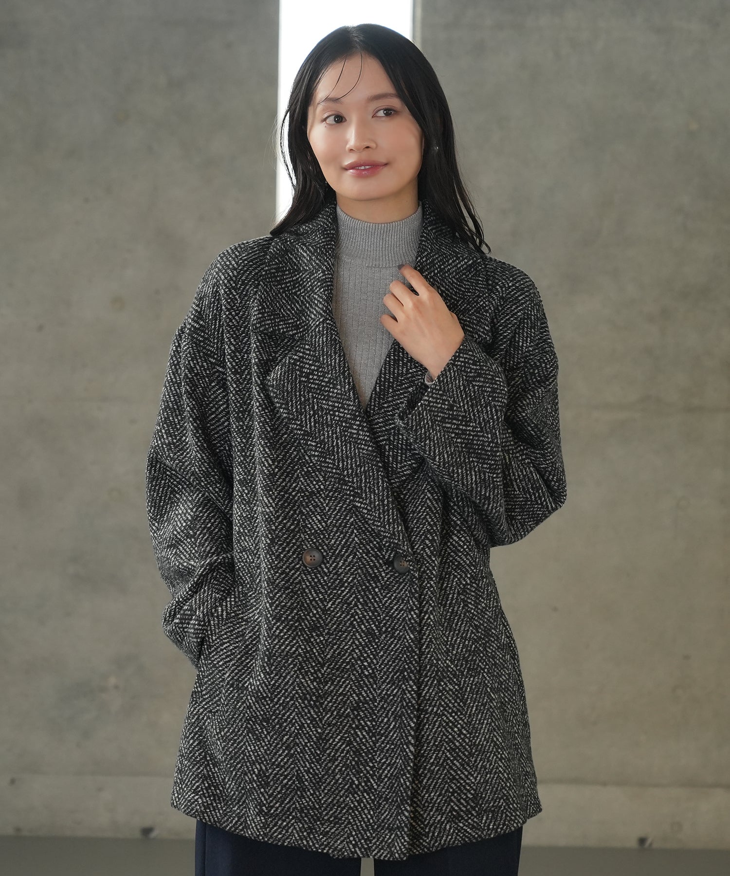 ブラック model:165 着用サイズ:M