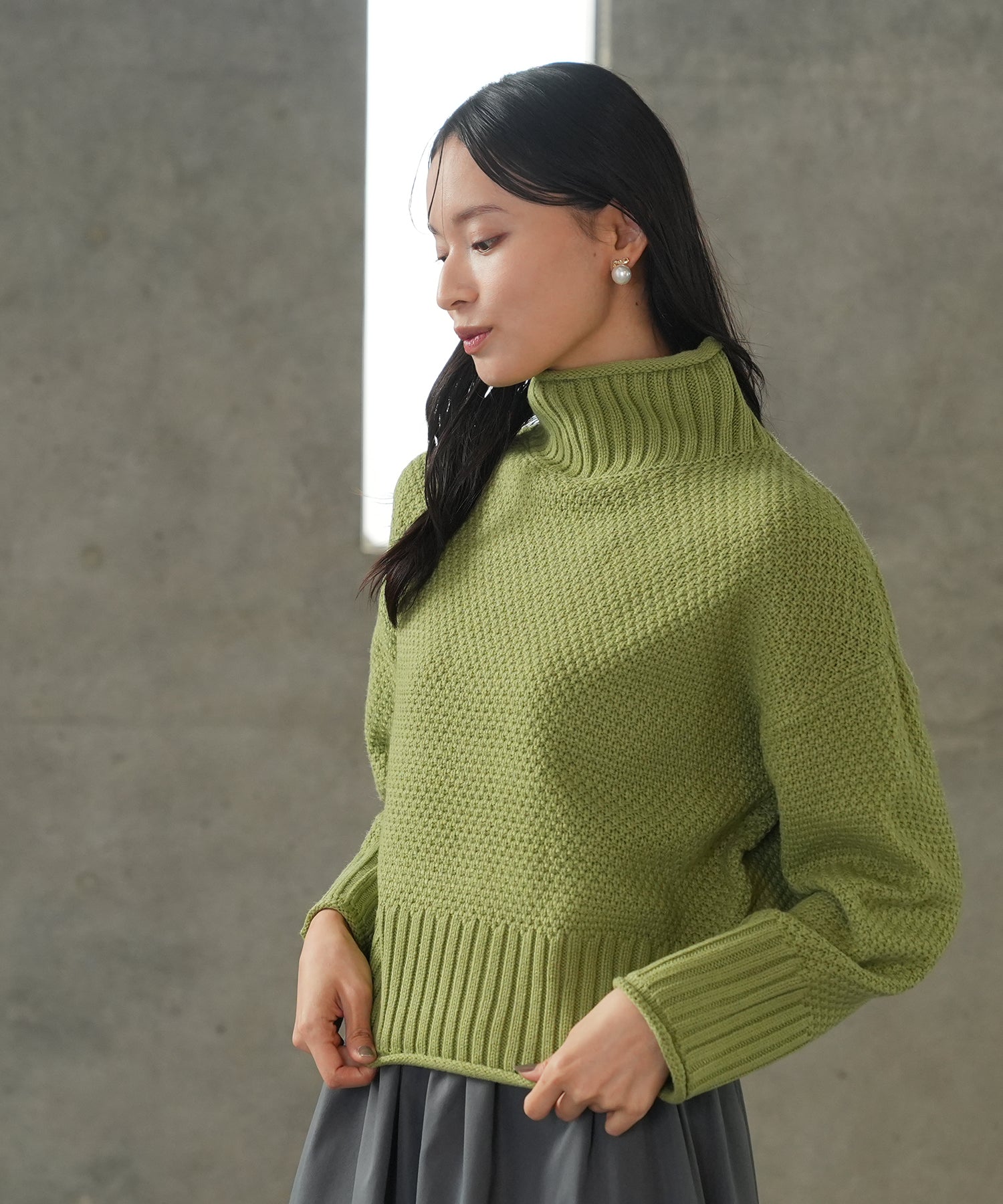 グリーン model:165cm 着用サイズ:M