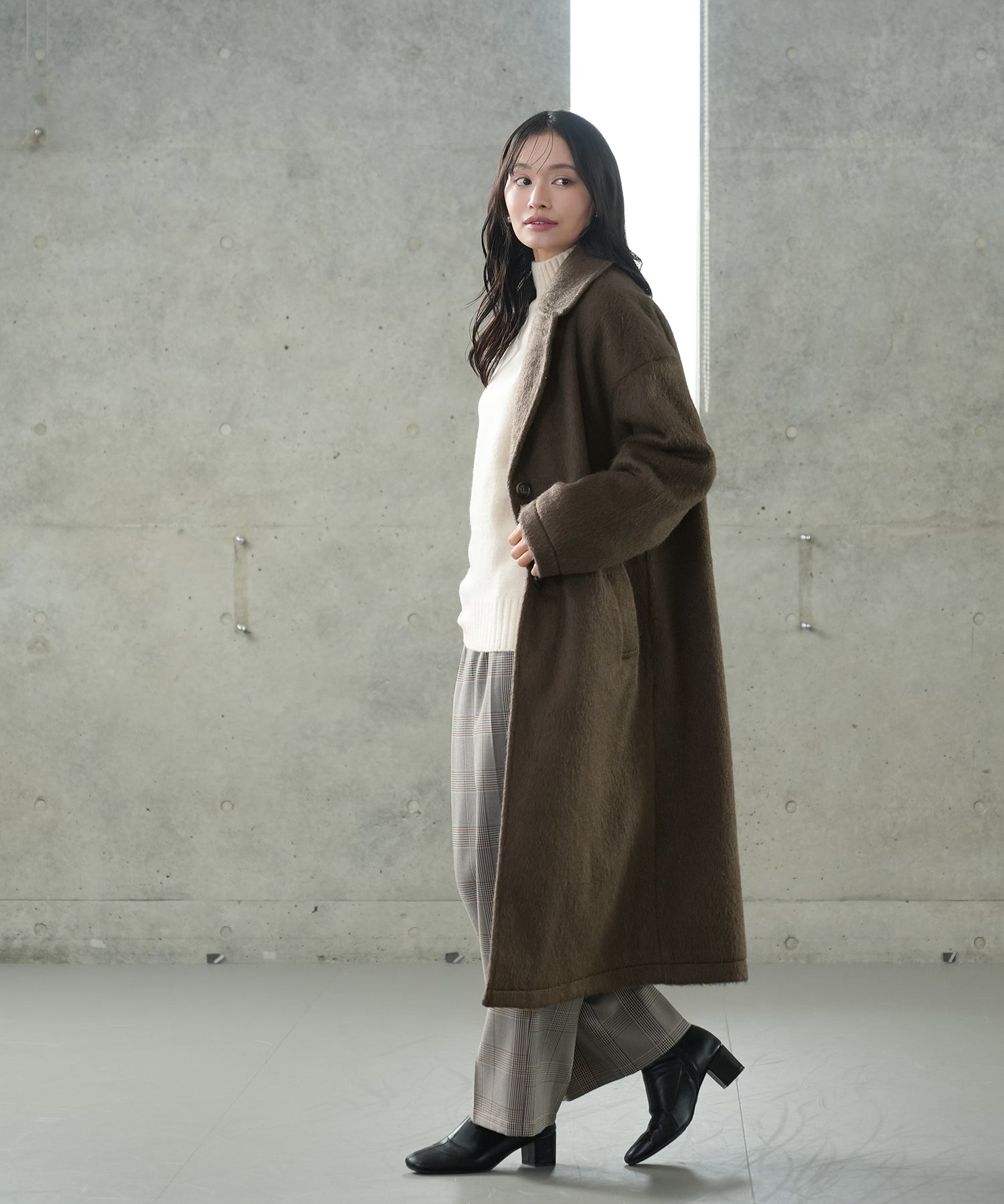 ブラウン model:165 着用サイズ:M