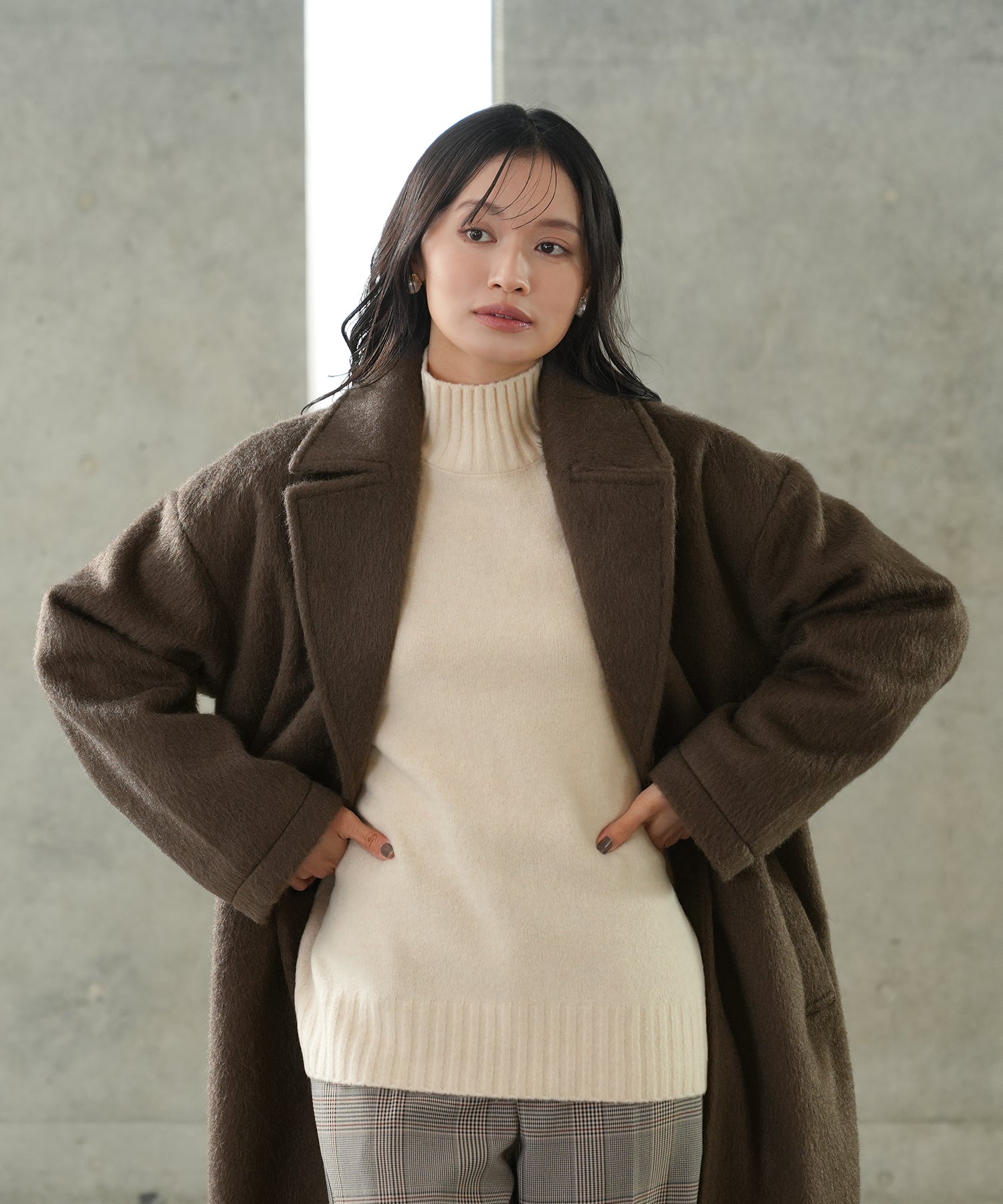 ブラウン model:165 着用サイズ:M