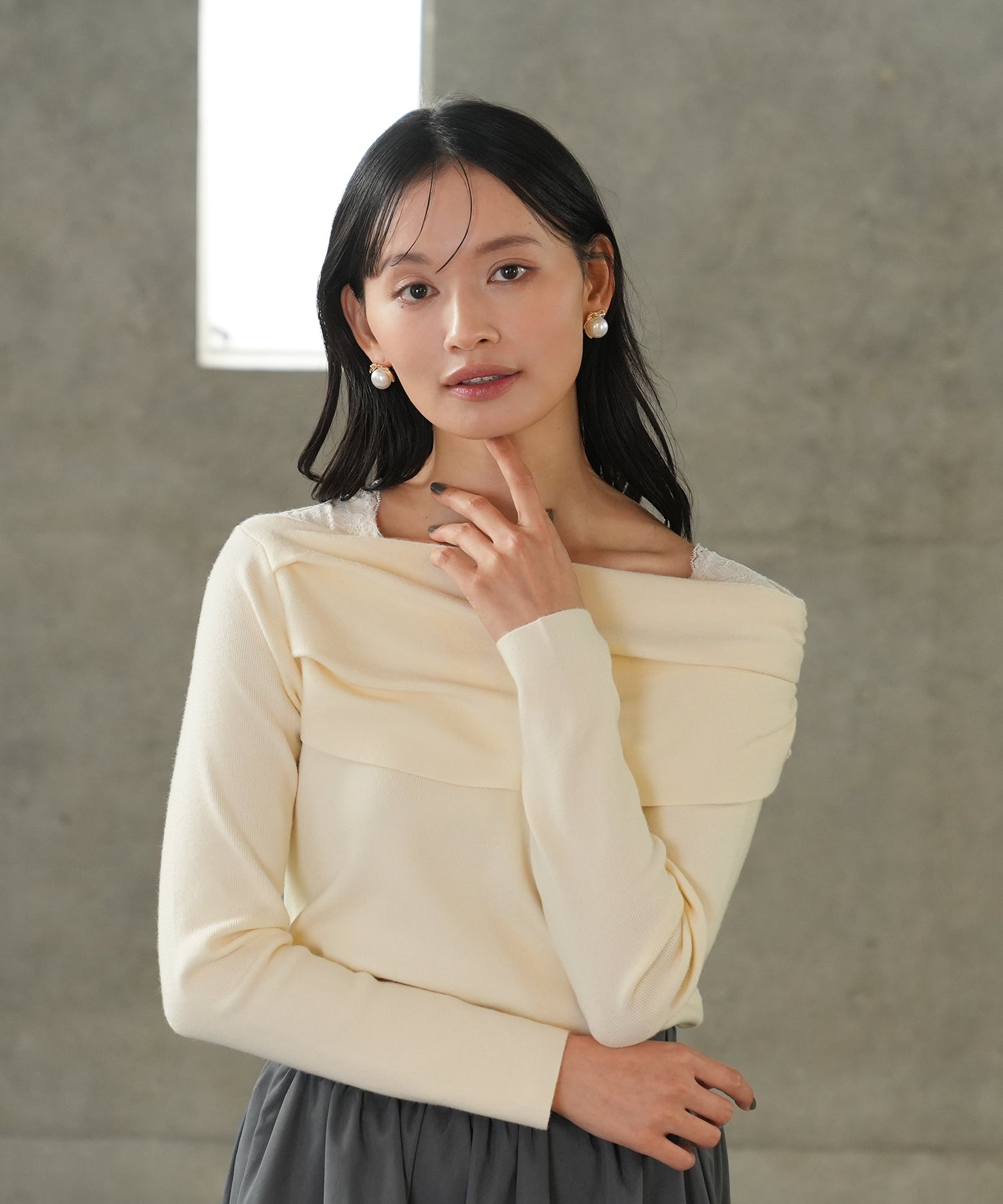 ホワイト model:165 着用サイズ:M