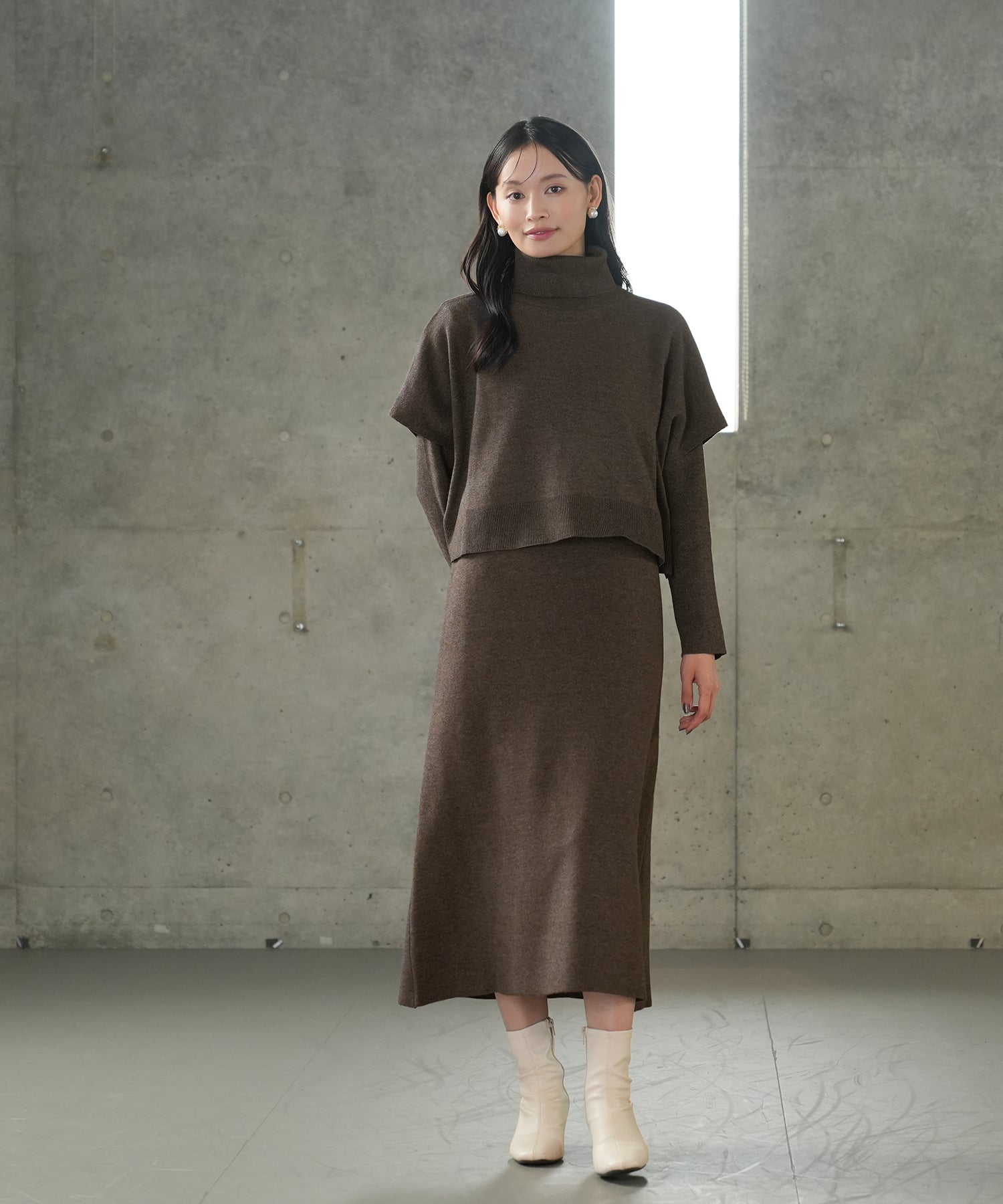 ブラウン model:165 着用サイズ:M