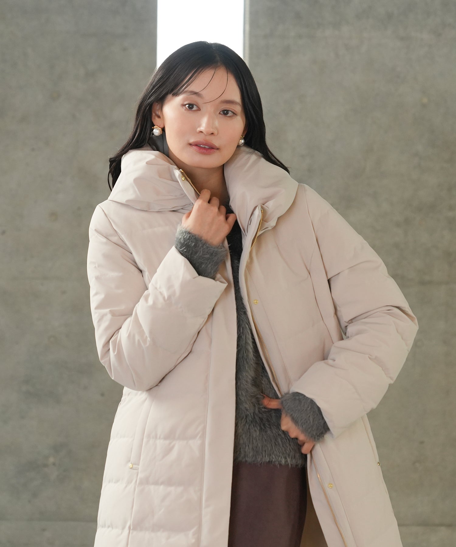 アイボリー model:165 着用サイズ:M