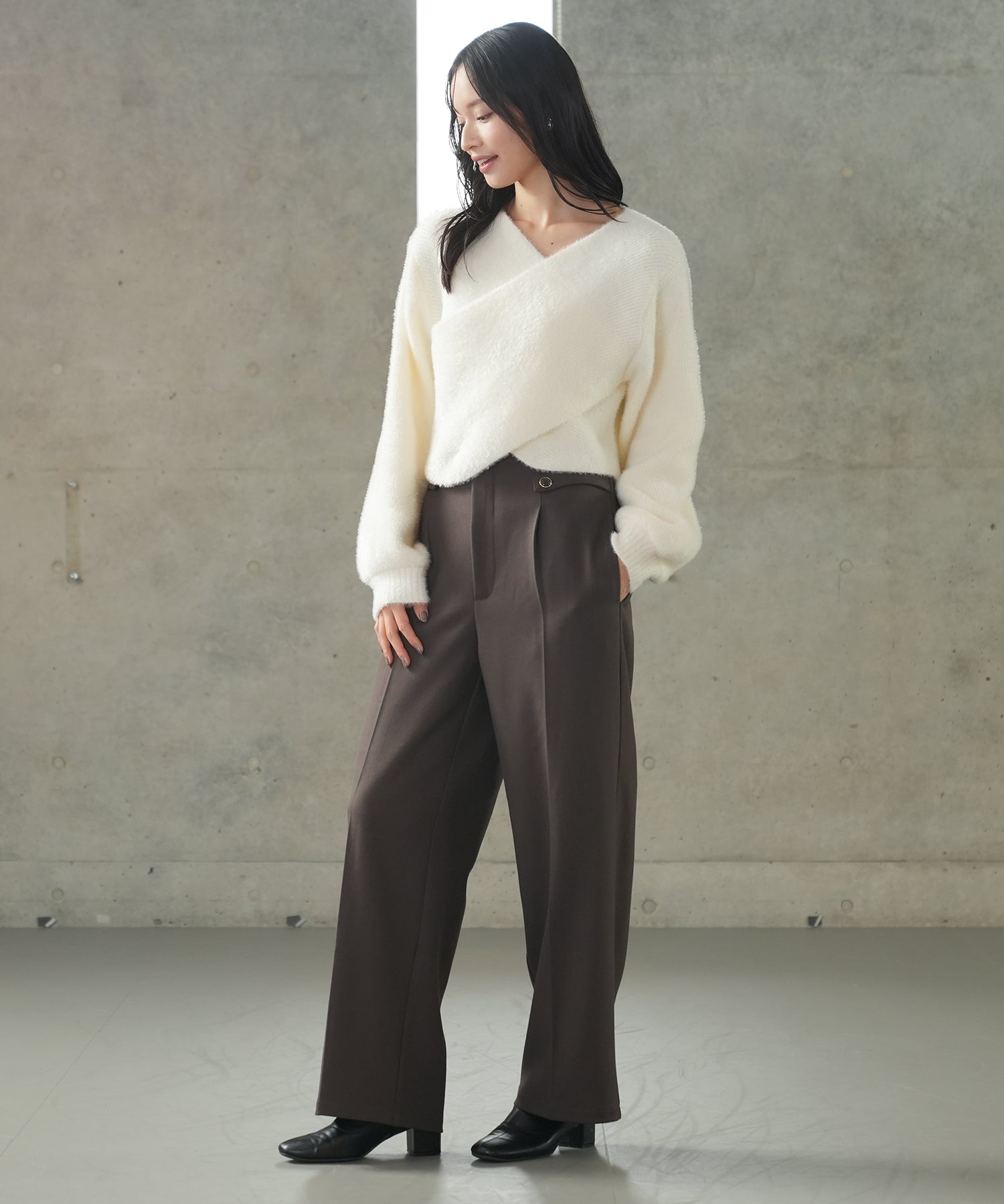 ブラウン model:165 着用サイズ:M