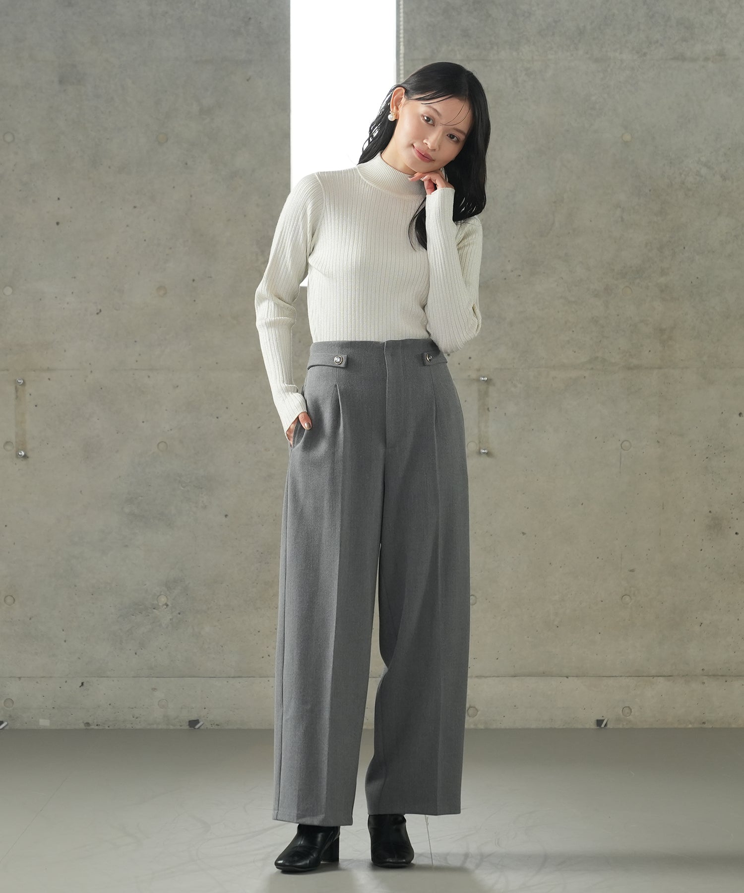 ライトグレー model:165 着用サイズ:M