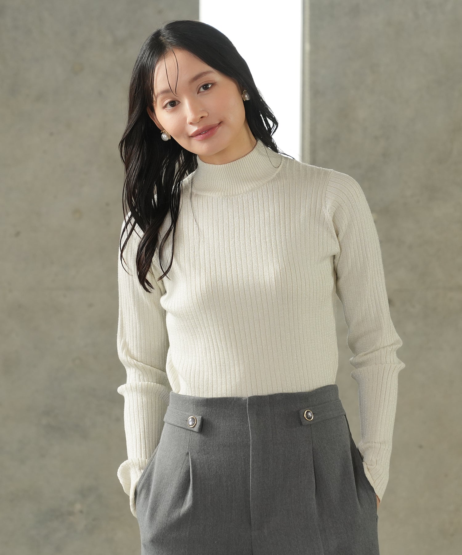 アイボリー model:165 着用サイズ:M