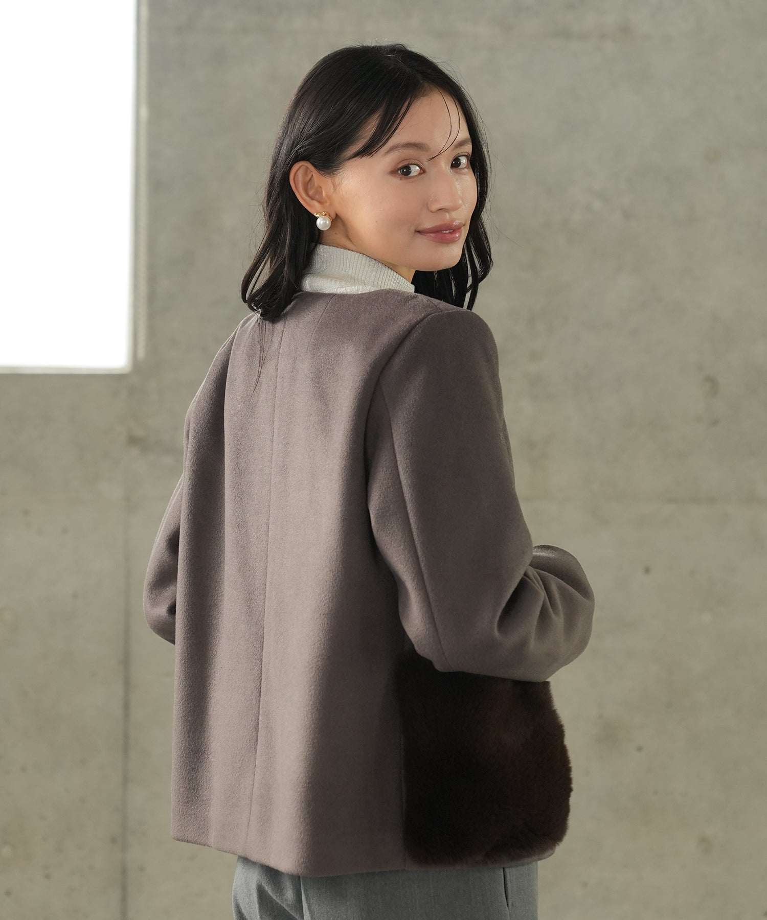 ブラウン model:165 着用サイズ:M