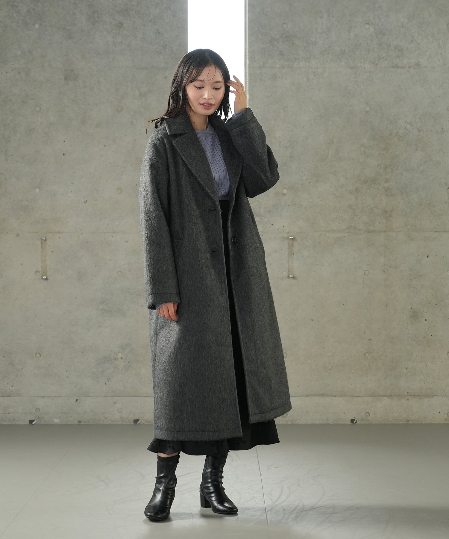 チャコール model:165 着用サイズ:M