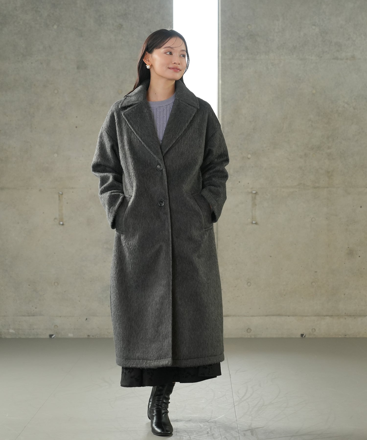 チャコール model:165 着用サイズ:M