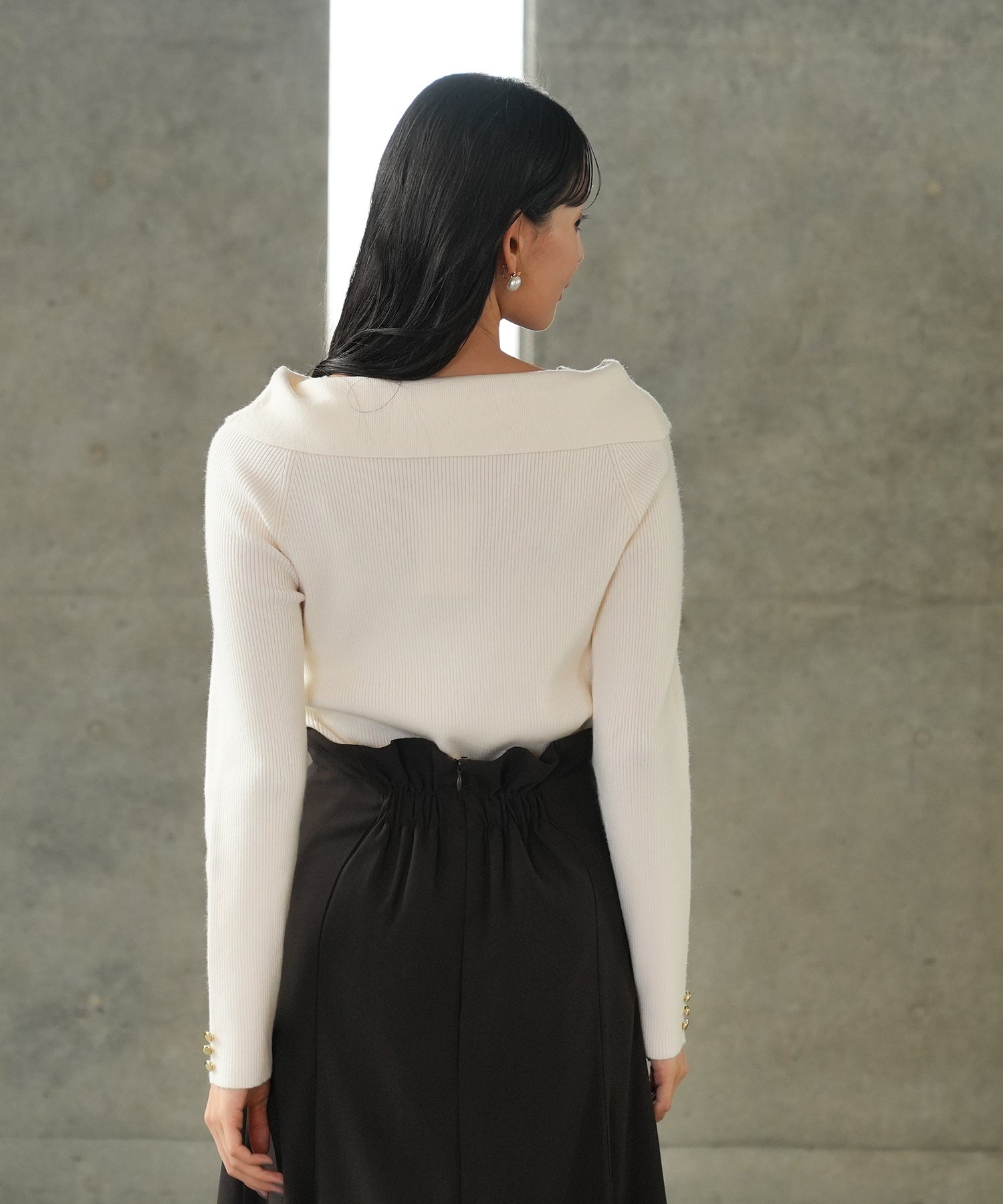 アイボリー model:165 着用サイズ:M