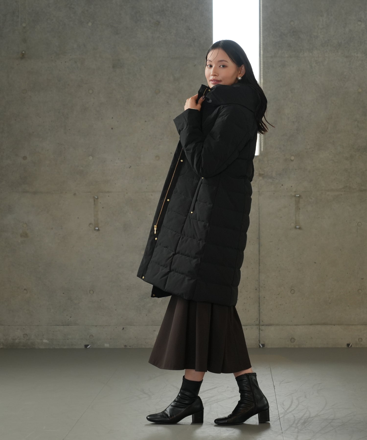 ブラック MODEL:165 着用サイズ:M